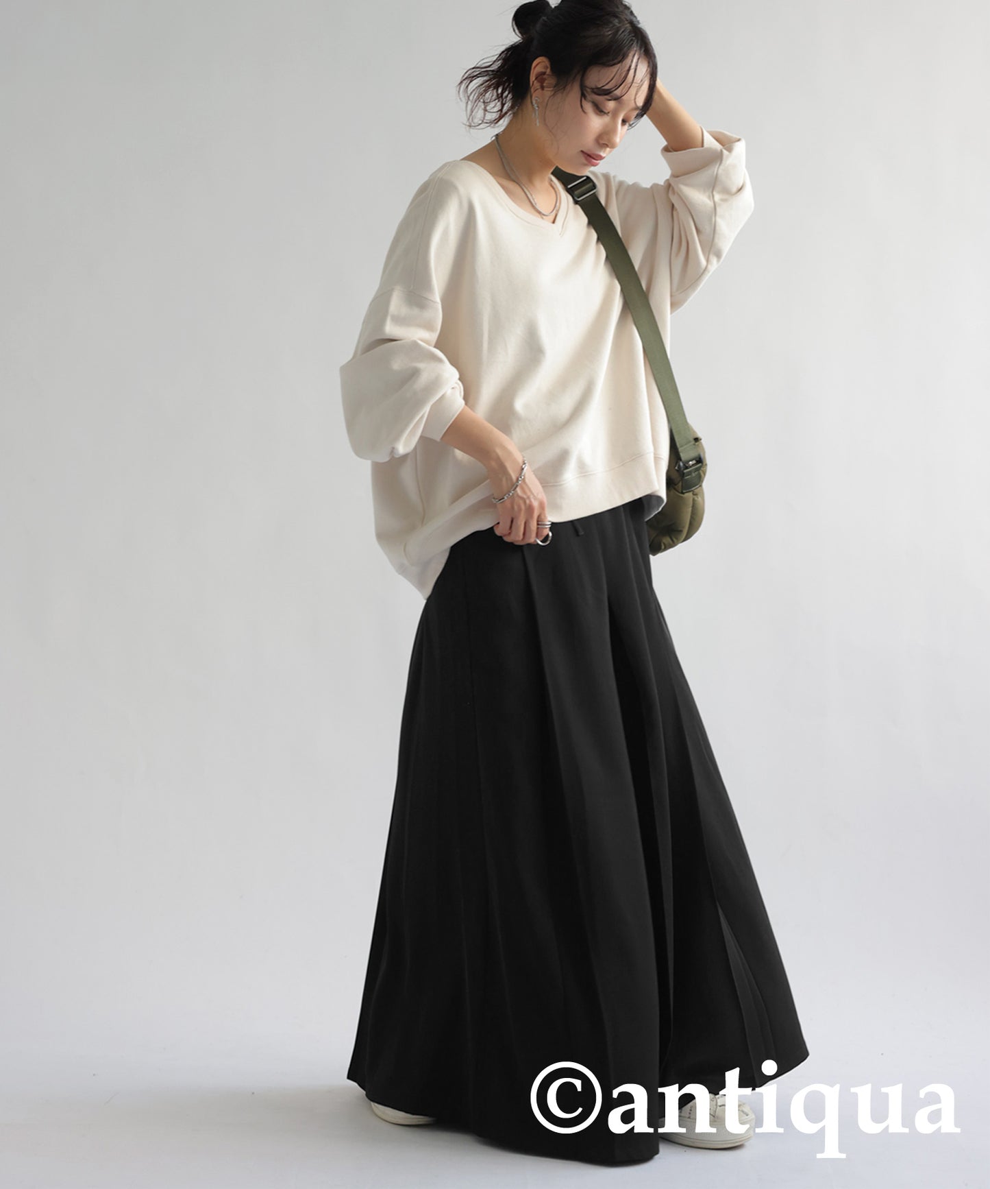 Tack Wide Flare Pants Ladies