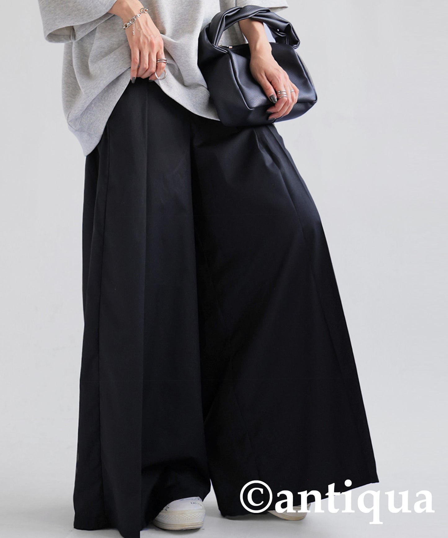 Tuck Wide Pants Ladies