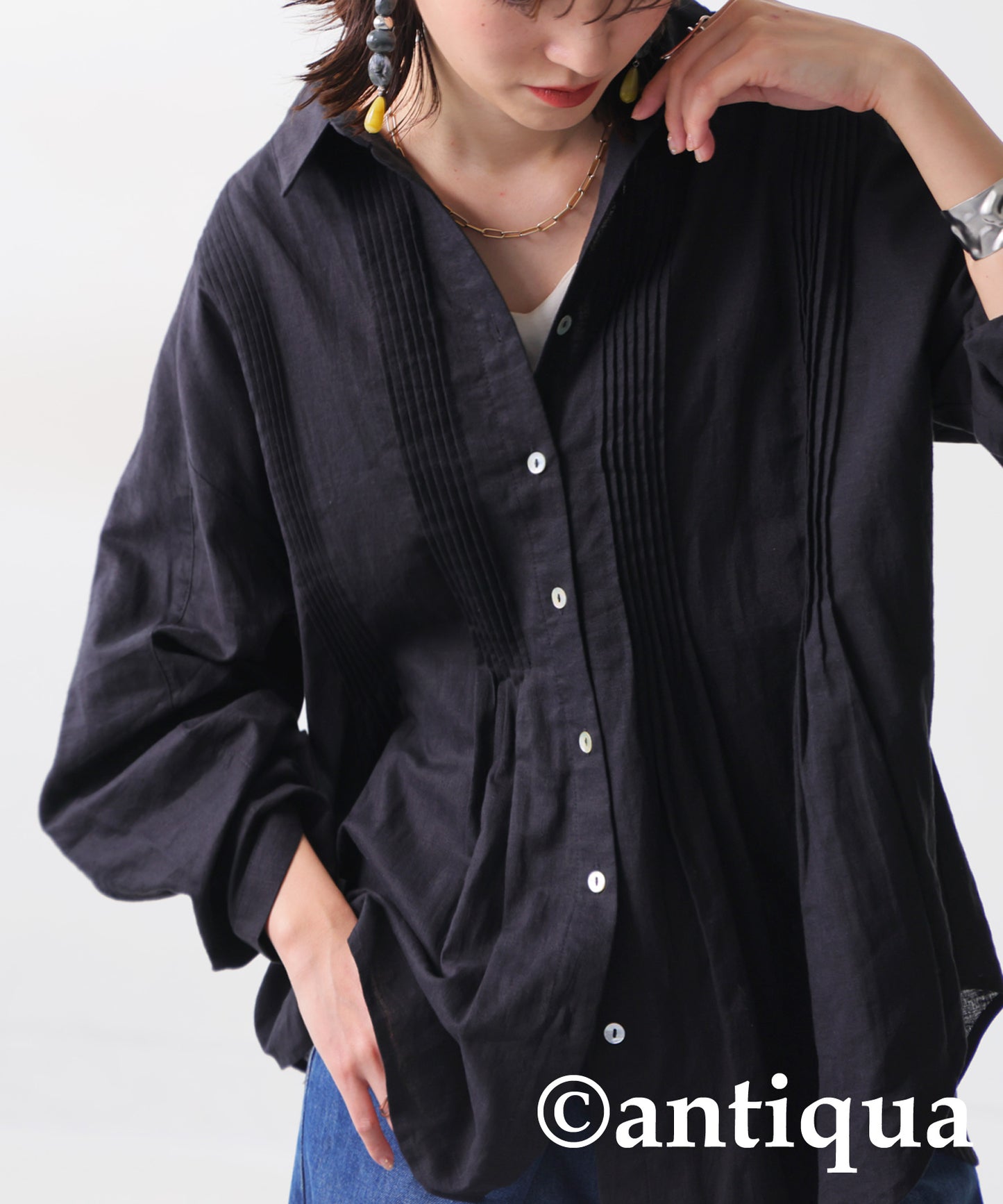 Cotton Linen Shirt Ladies