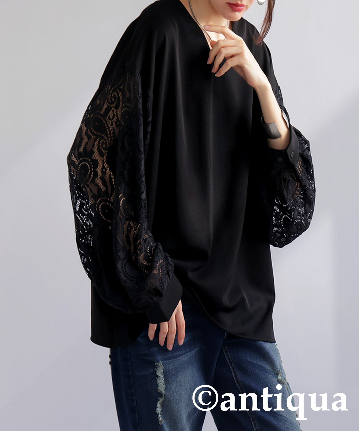 Sleeve Lace Tops Ladies