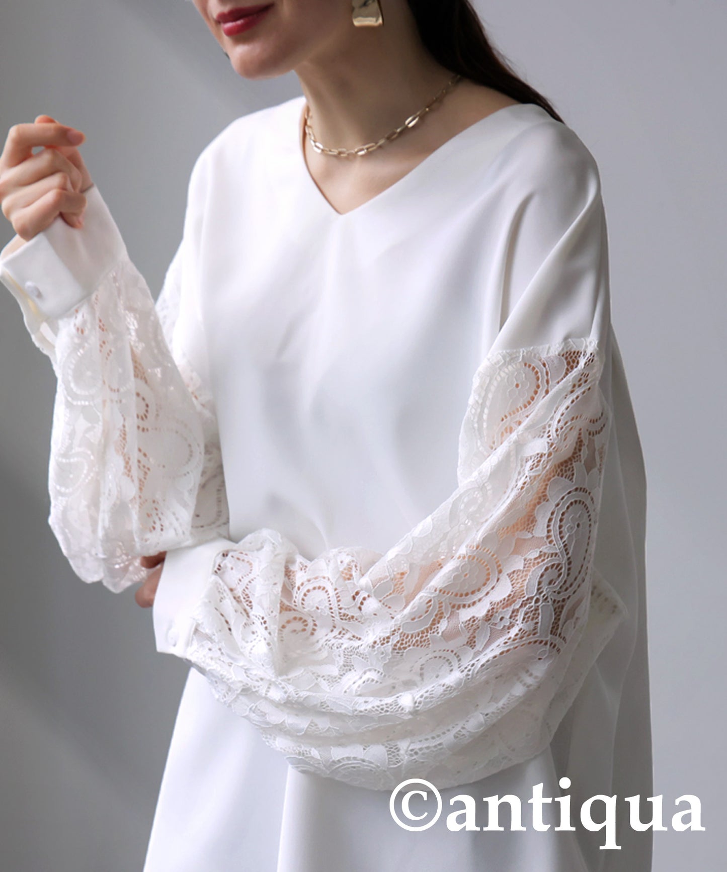 Sleeve Lace Tops Ladies