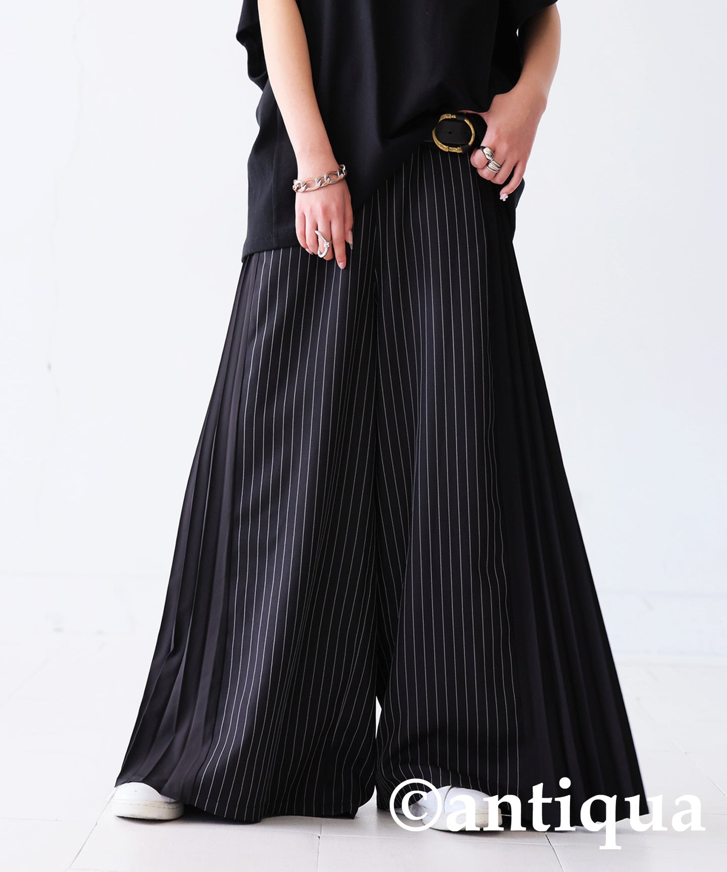 Pleated Design Pants Ladies