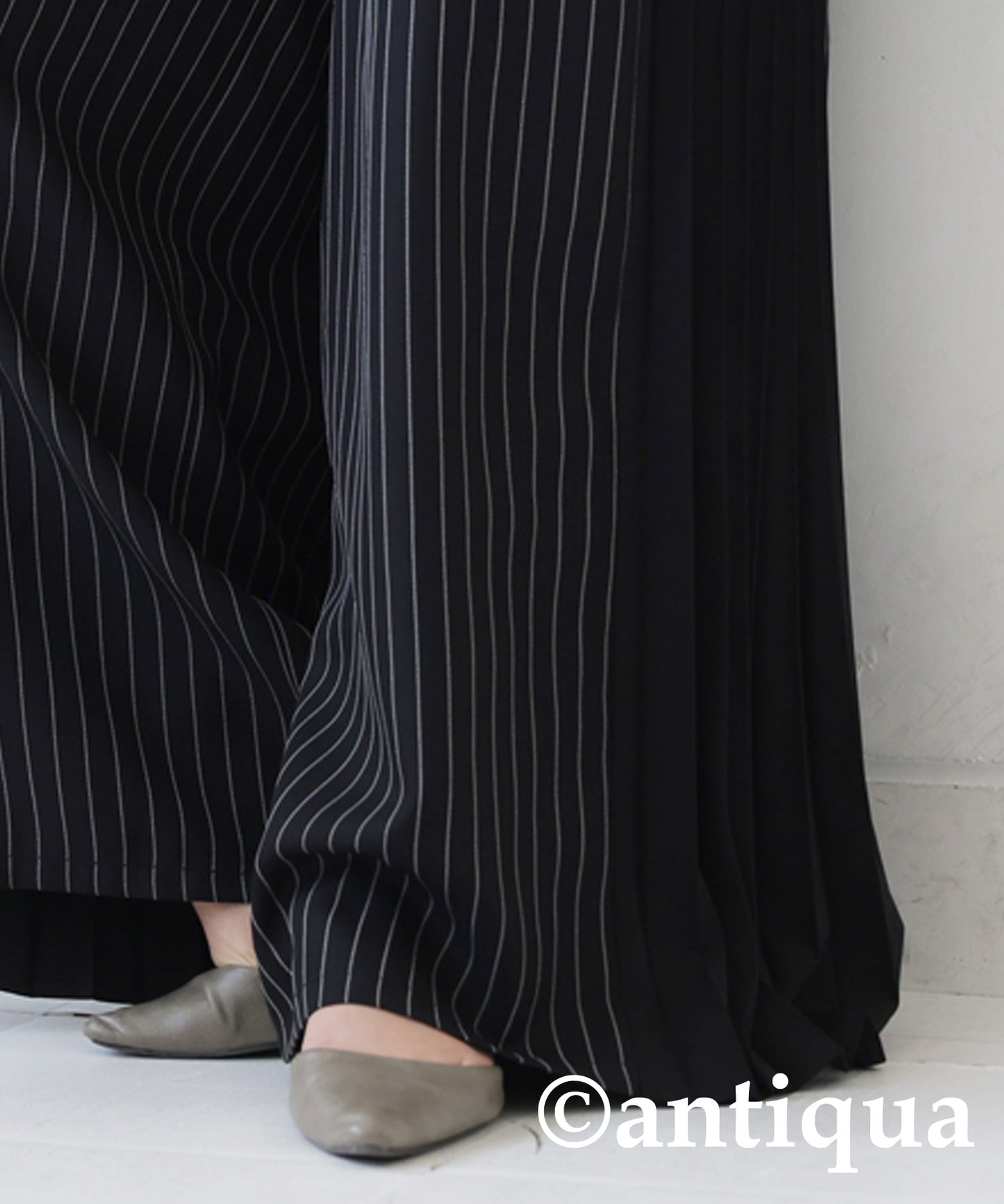 Pleated Design Pants Ladies