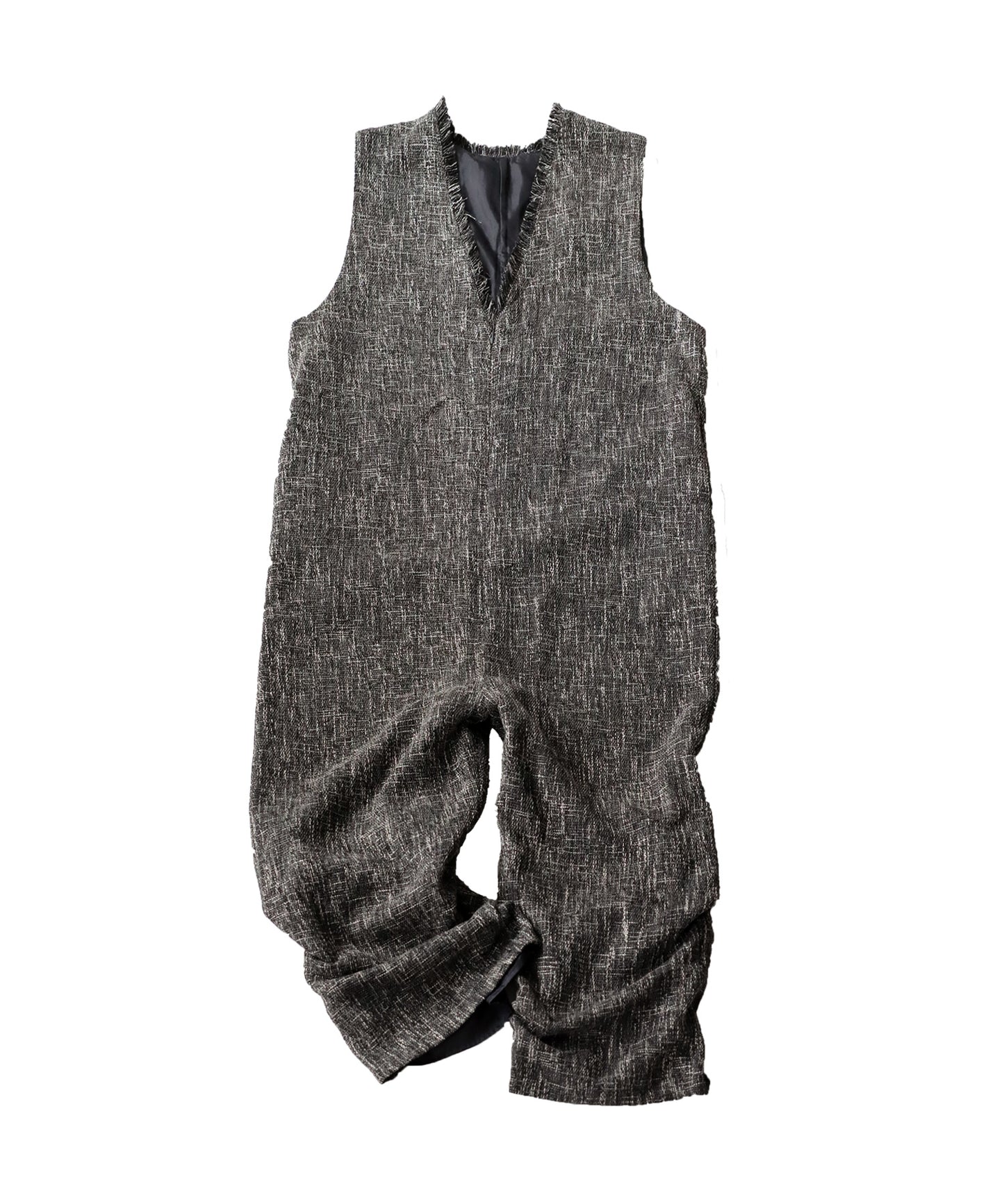 Tweed Like Jumpsuit Ladies