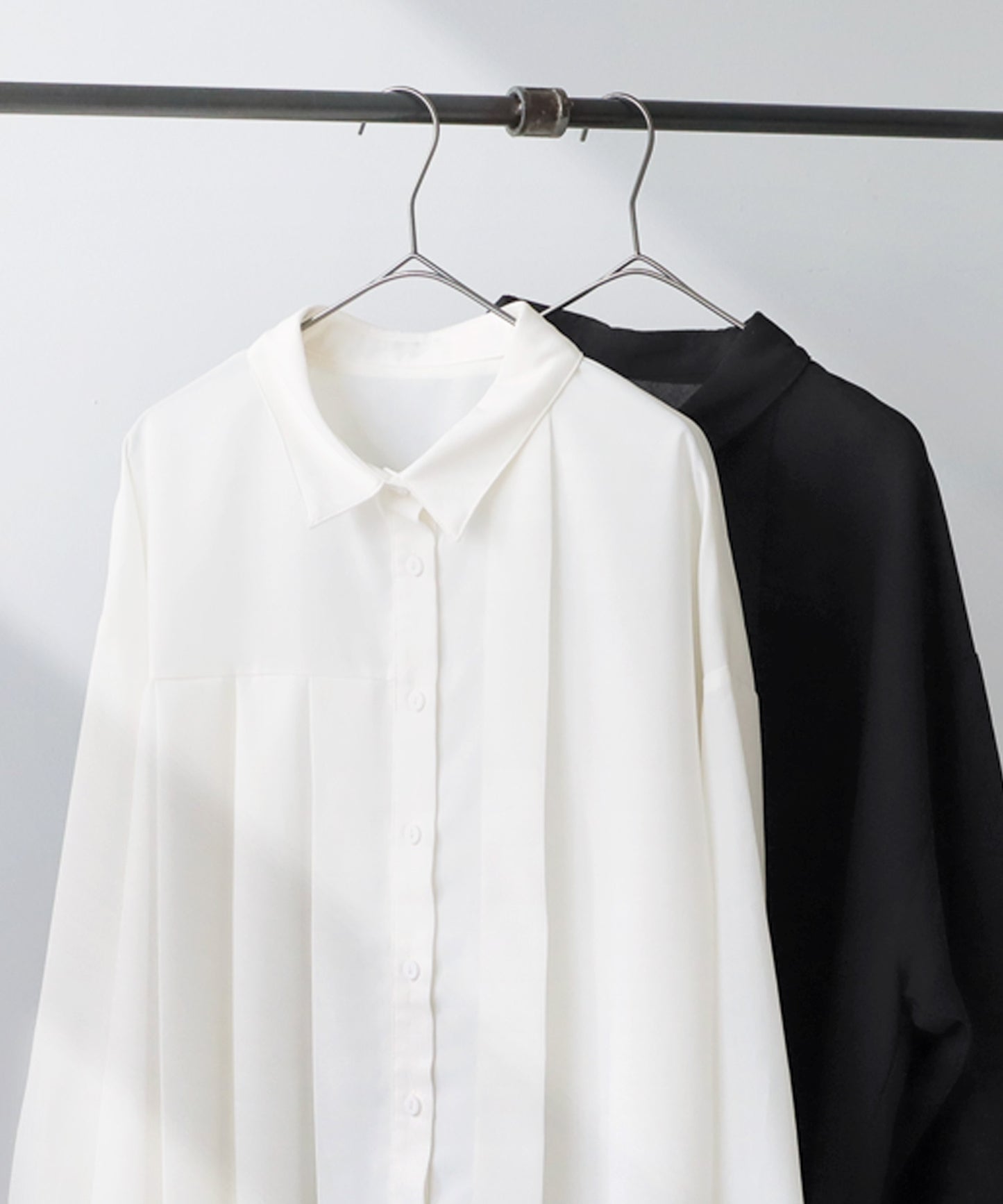 Asymmetric Pleated Shirt Ladies