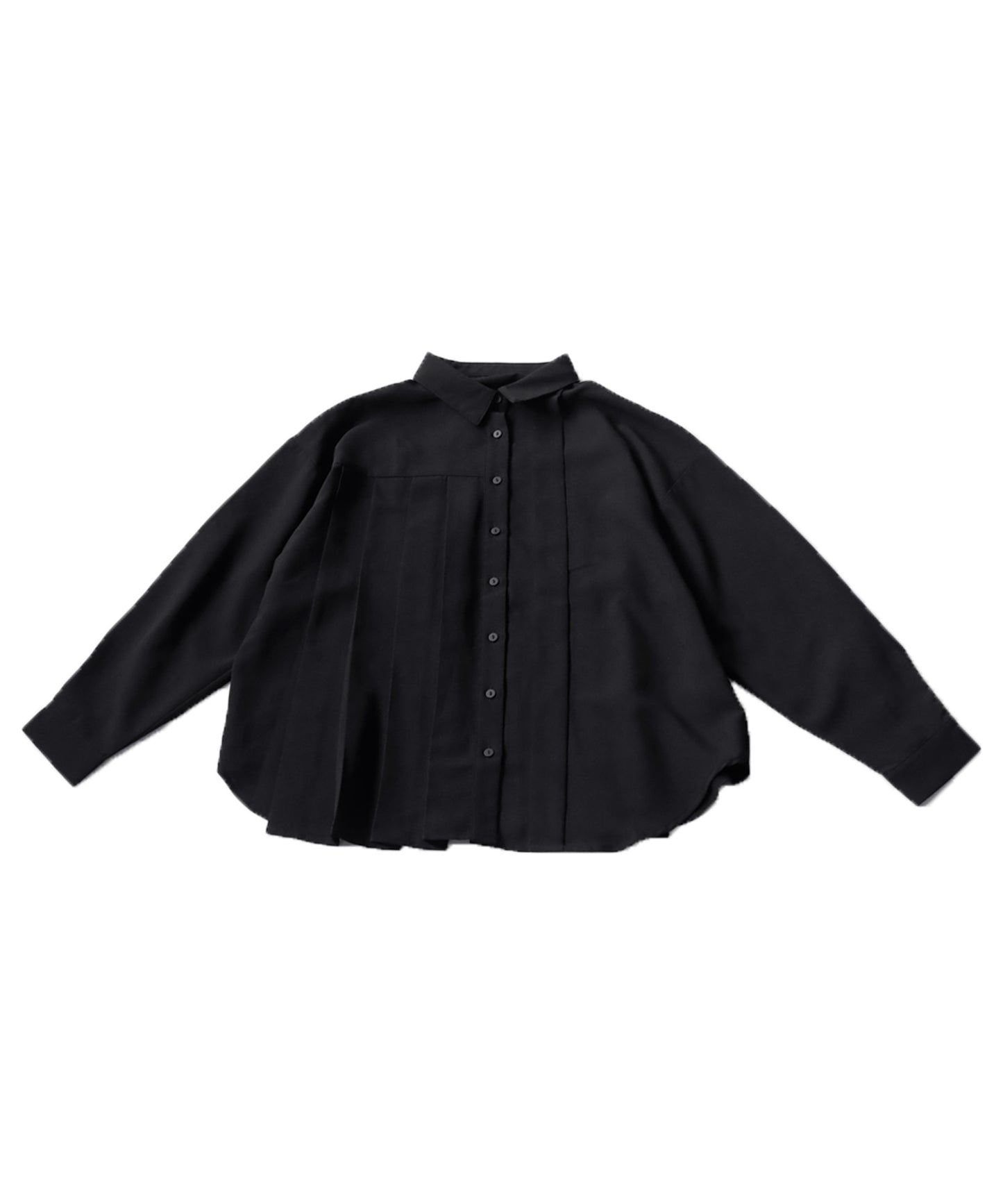 Asymmetric Pleated Shirt Ladies