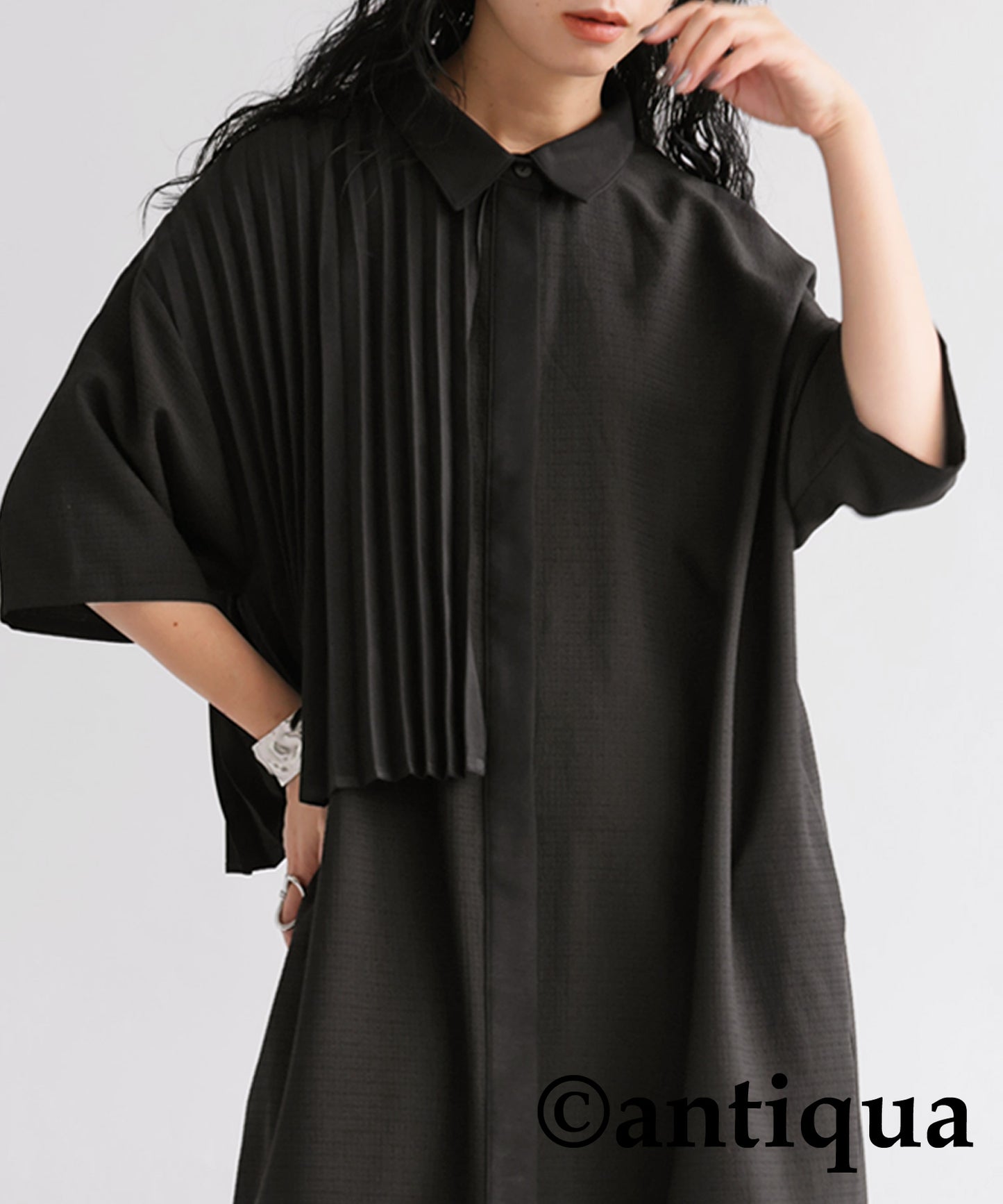 Asymmetric Pleated Dress Ladies