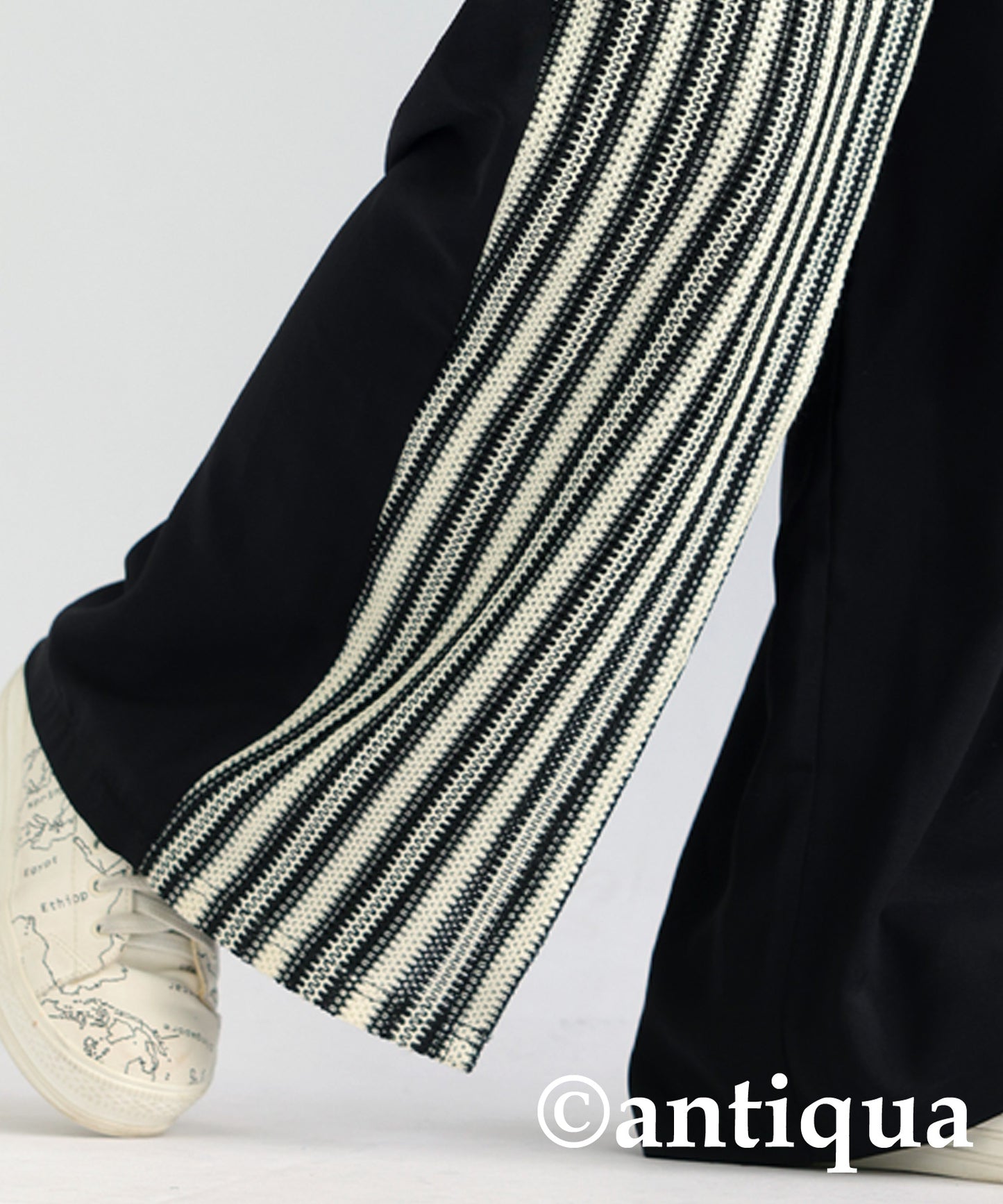 Spliced Striped Pants Ladies