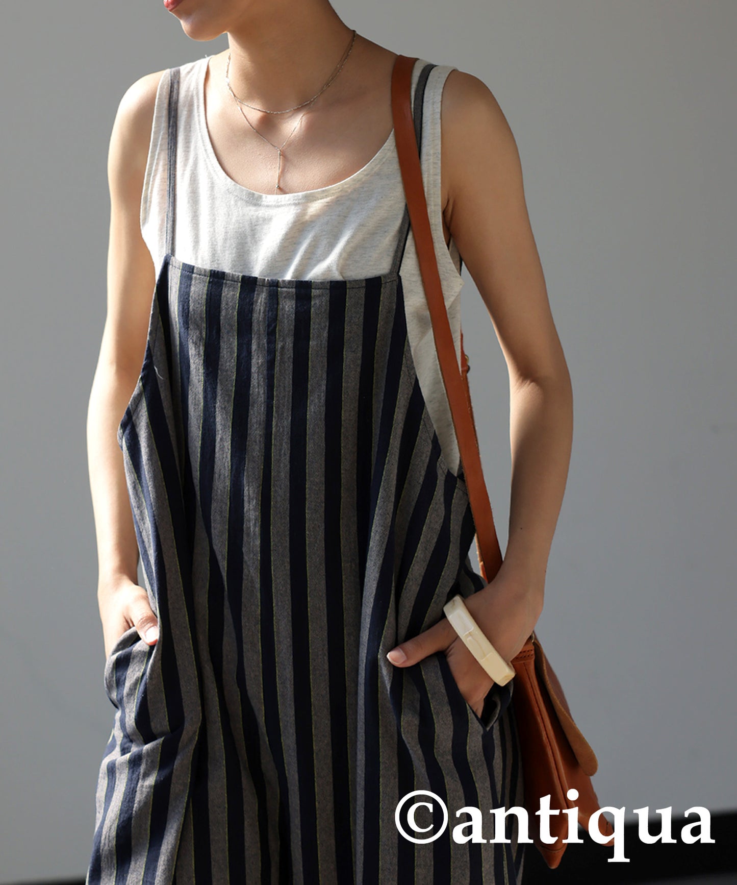 Striped Overalls Ladies