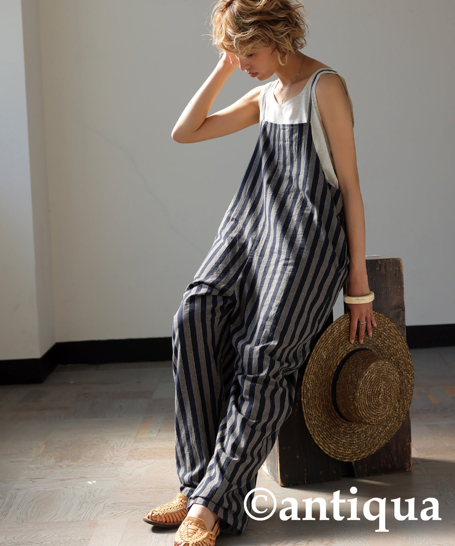 Striped Overalls Ladies