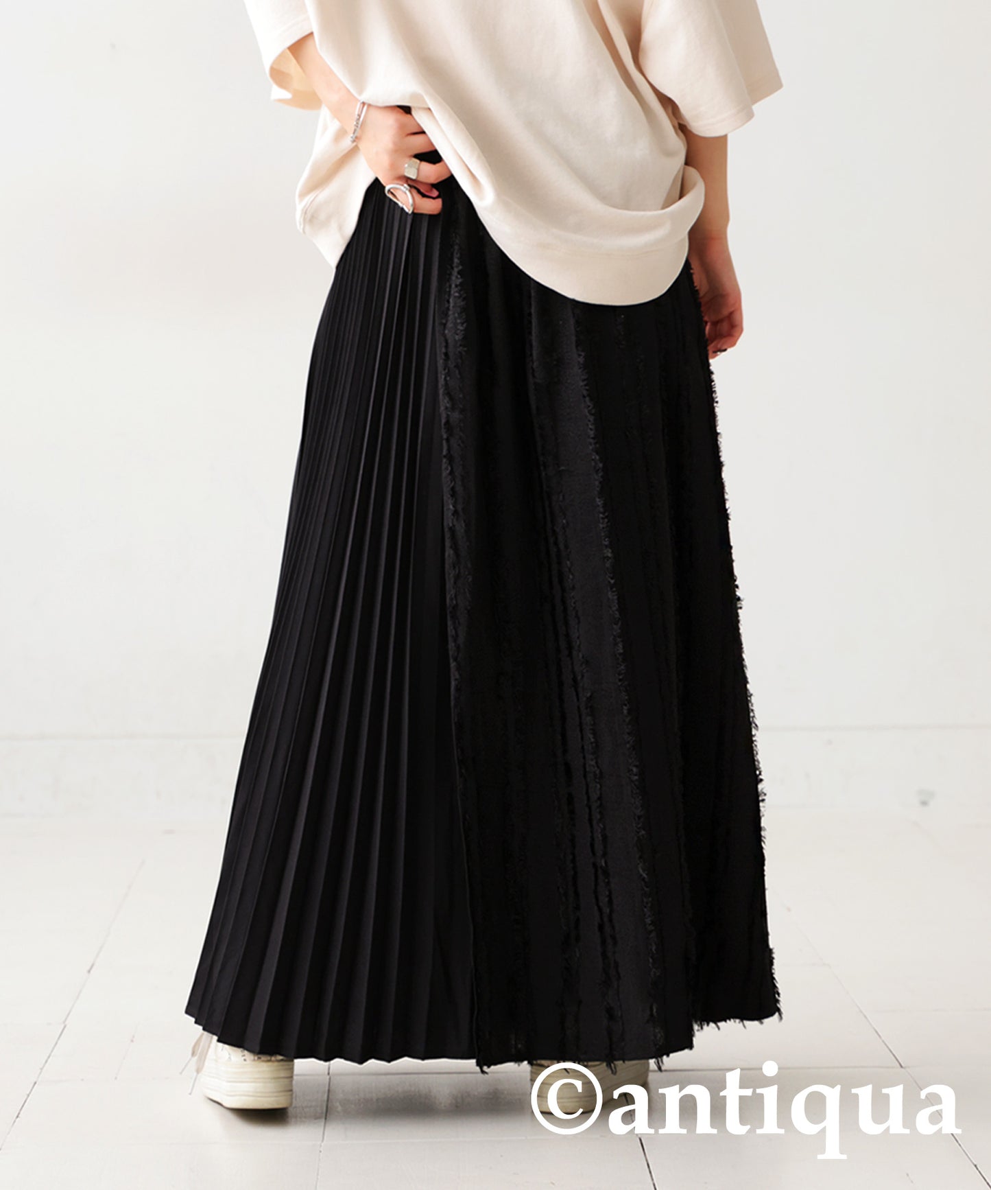 Jacquard Pleated Skirt Ladies