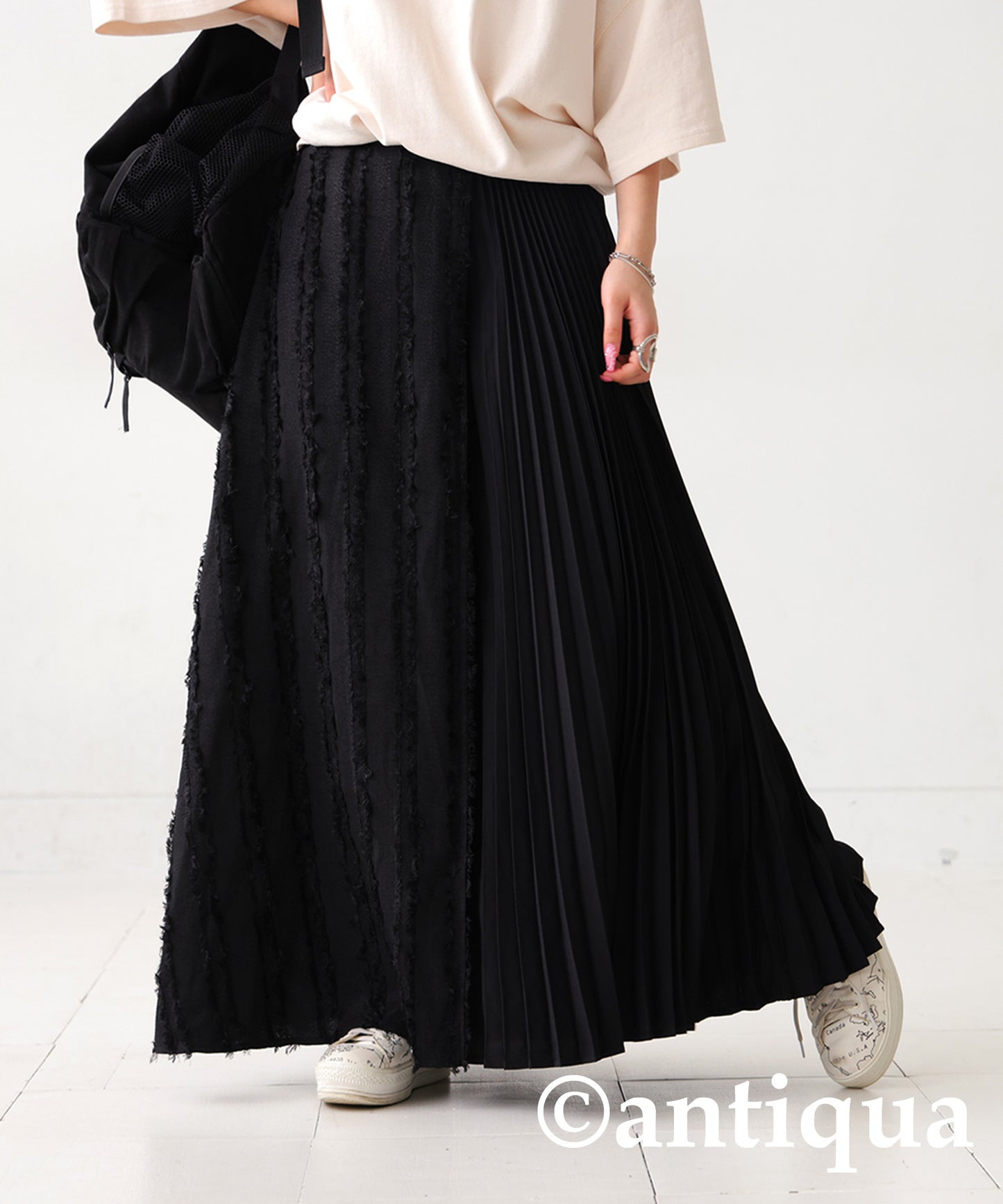 Jacquard Pleated Skirt Ladies