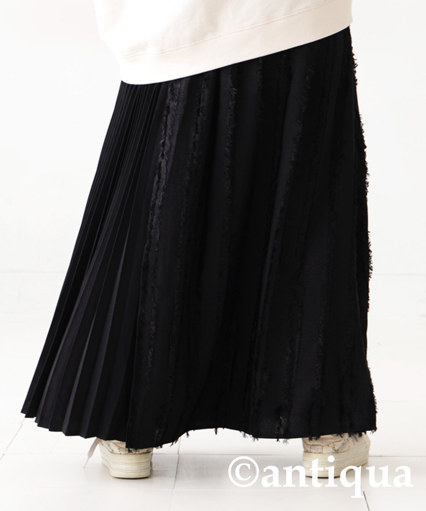 Jacquard Pleated Skirt Ladies