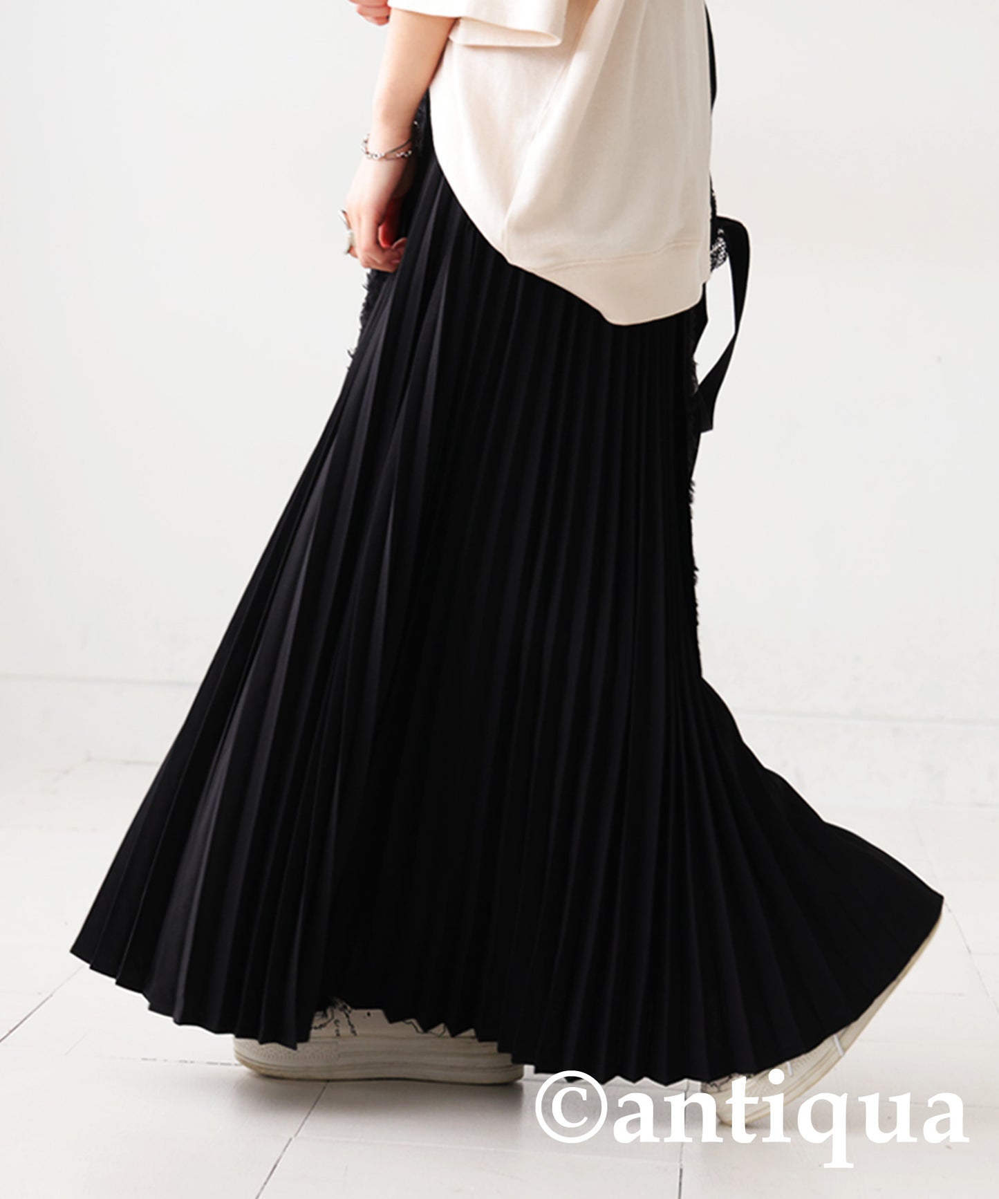 Jacquard Pleated Skirt Ladies