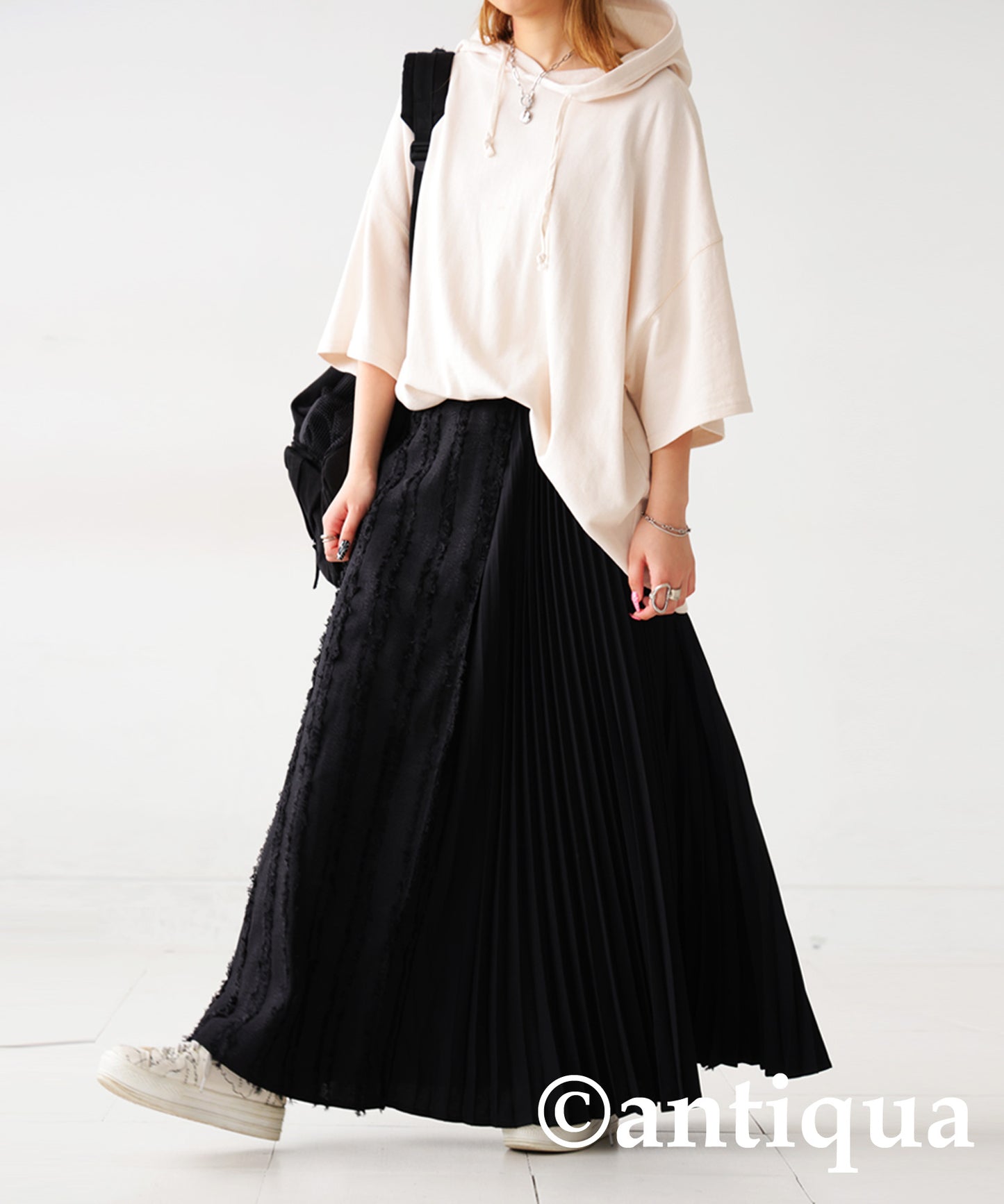 Jacquard Pleated Skirt Ladies