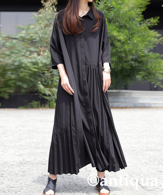 Asymmetrical Pleated Dress Ladies