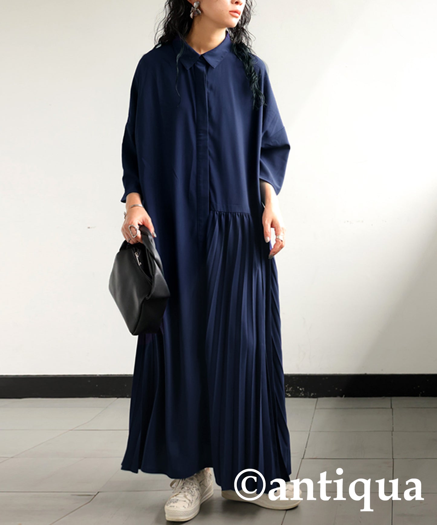 Asymmetrical Pleated Dress Ladies