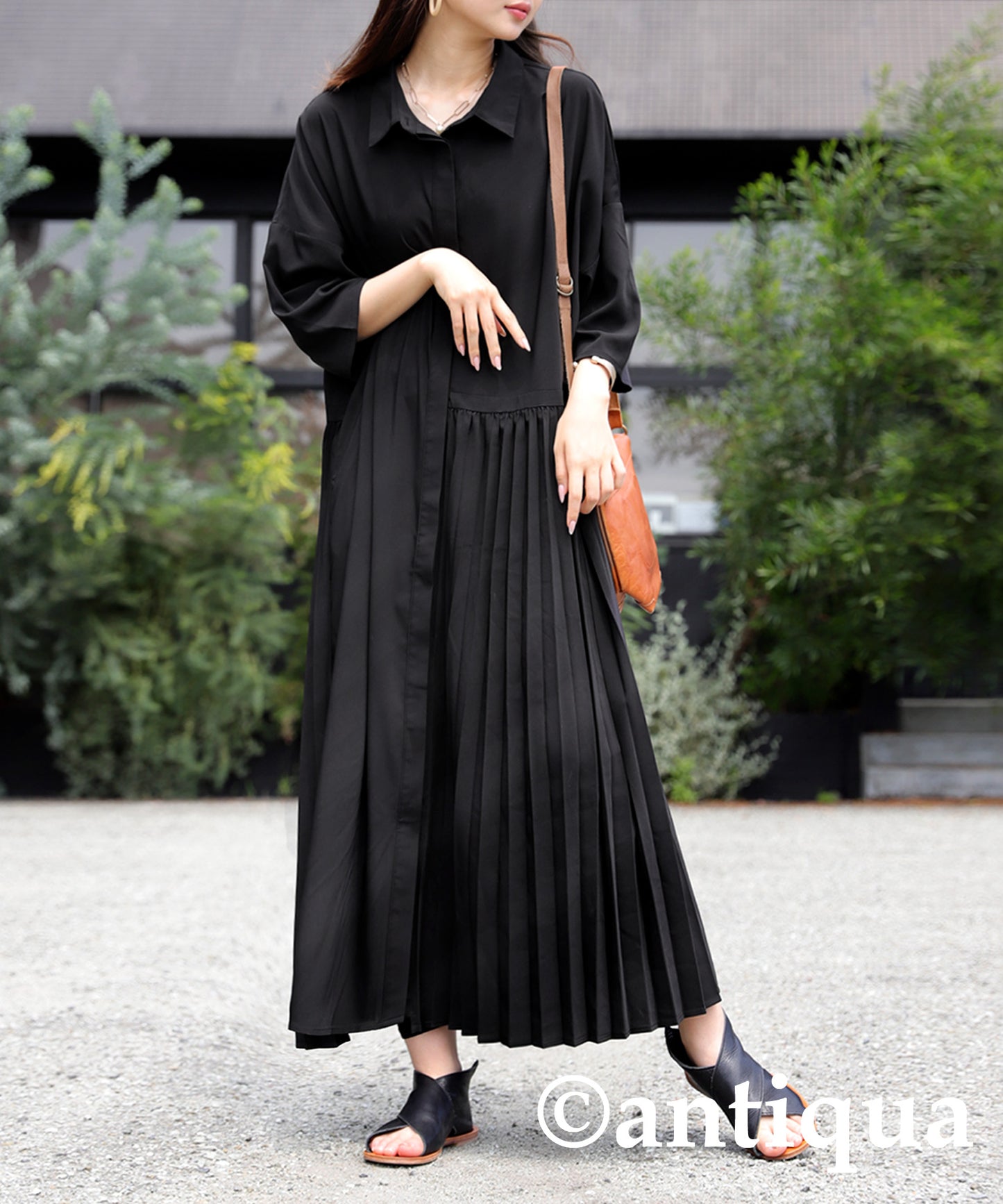 Asymmetrical Pleated Dress Ladies