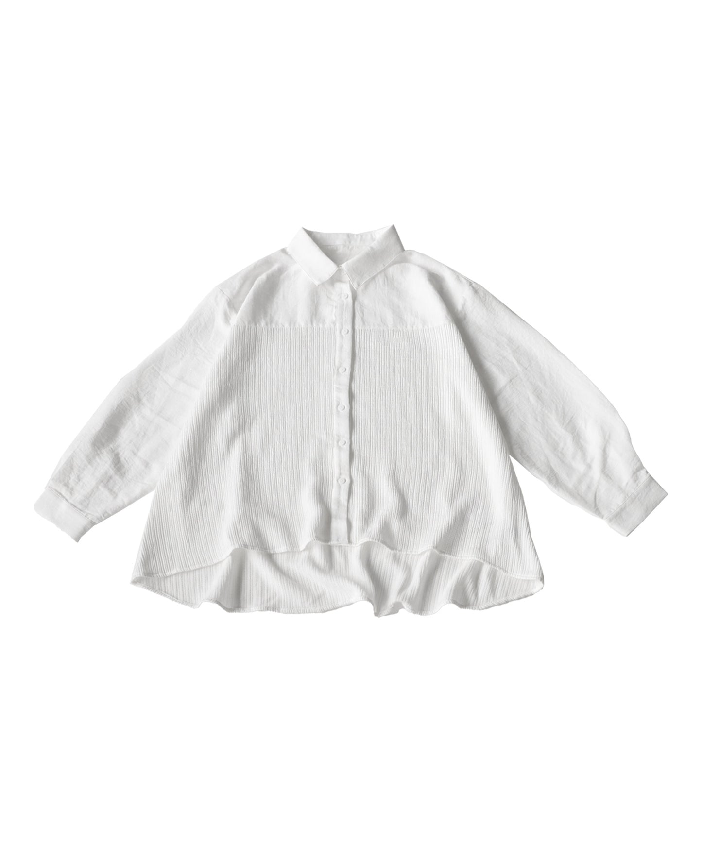 Pleated Design Shirt Ladies