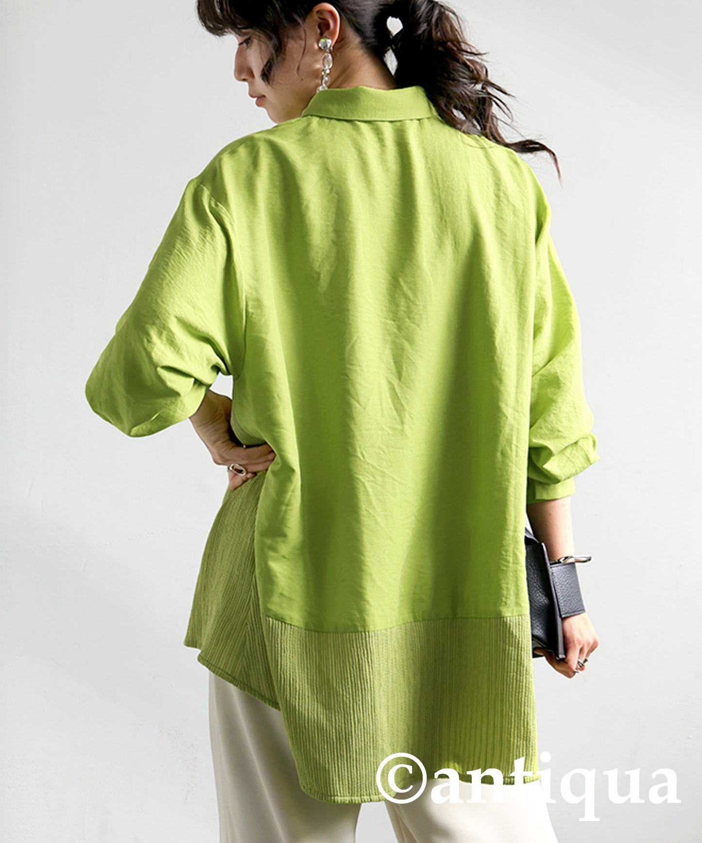 Pleated Design Shirt Ladies