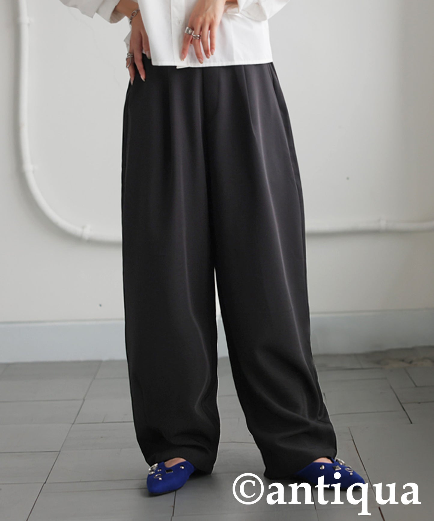 Tuck Design Pants Ladies