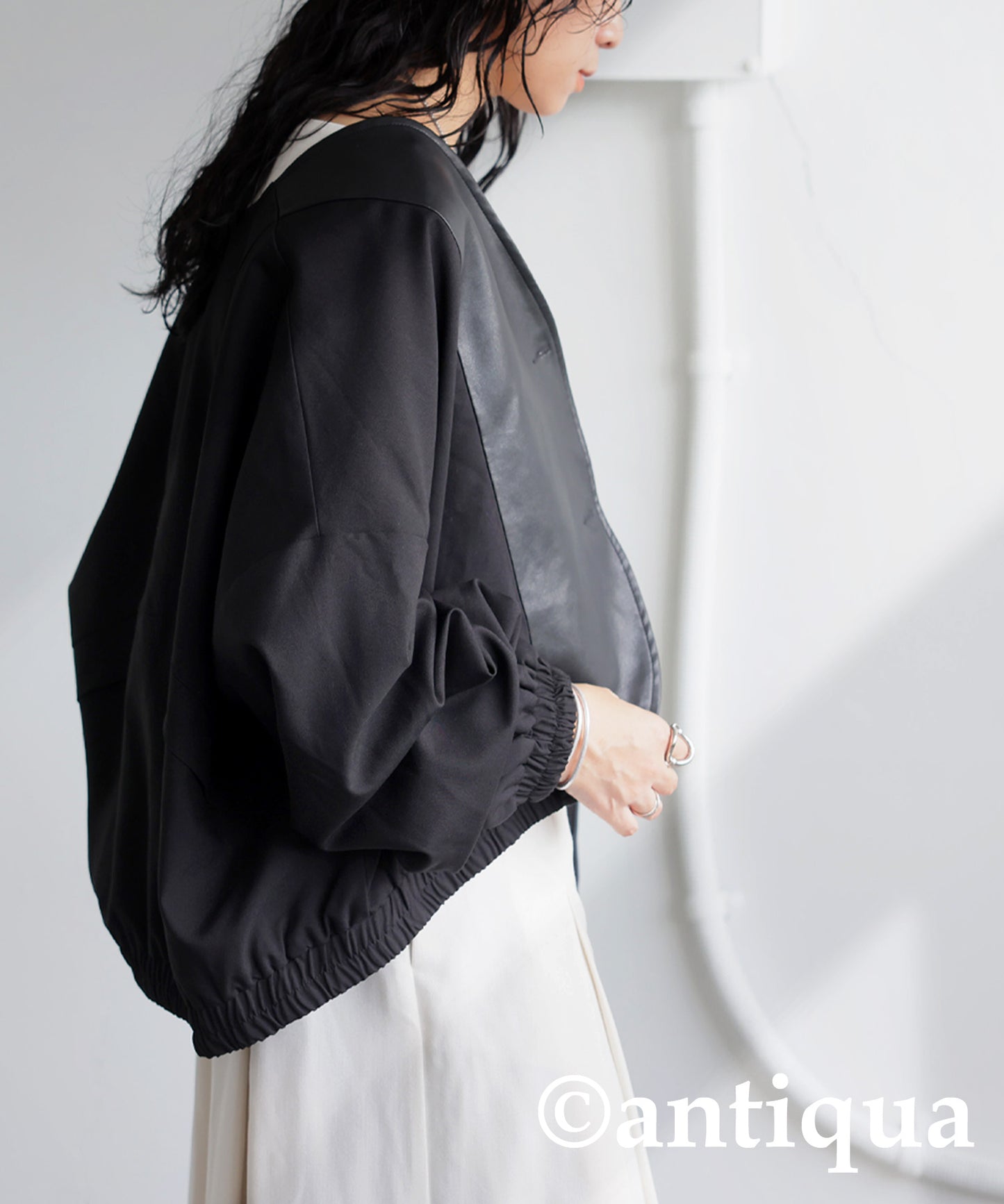 Synthetic Leather Jacket Ladies