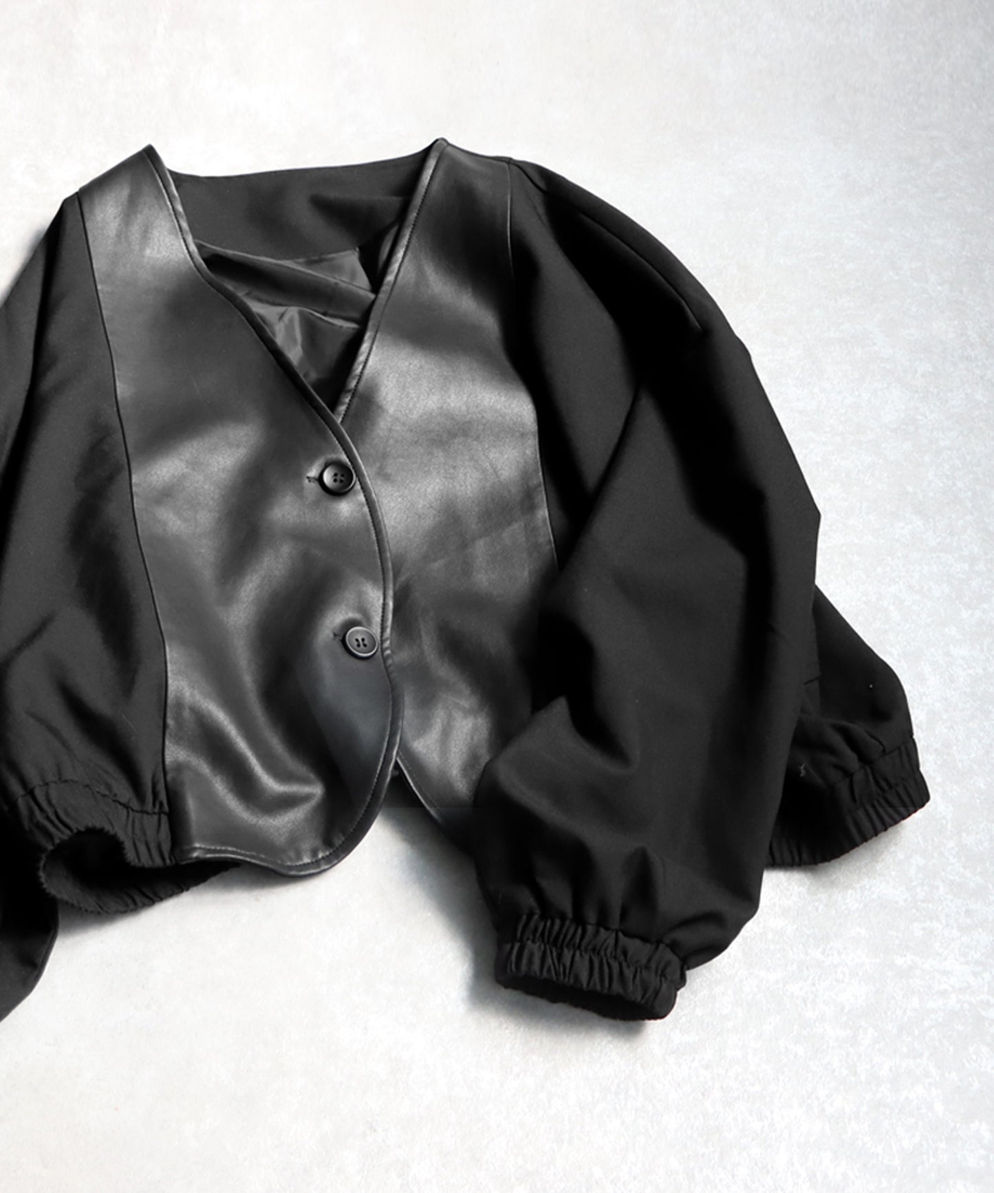 Synthetic Leather Jacket Ladies