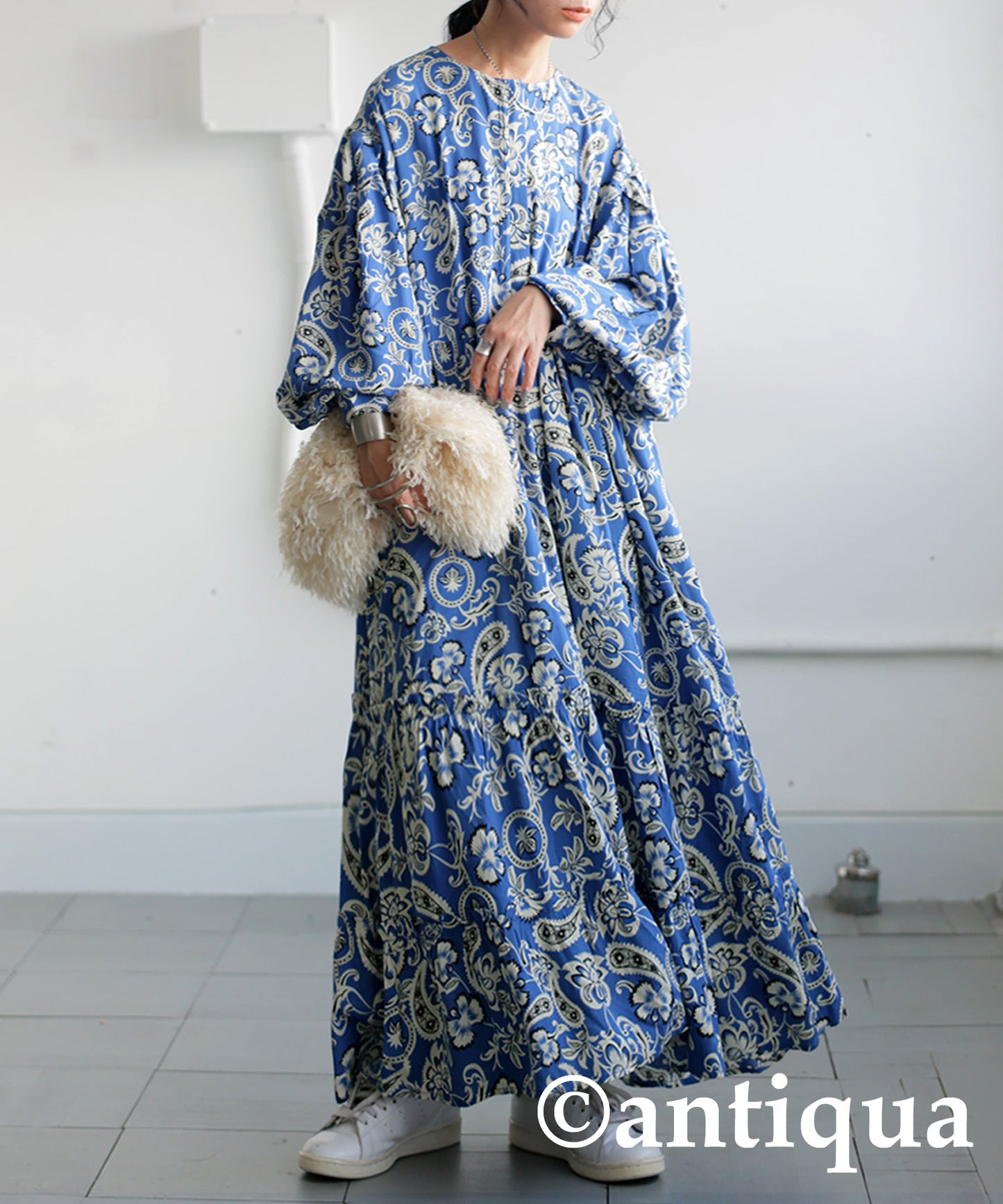 Paisley Floral Pattern Dress Ladies