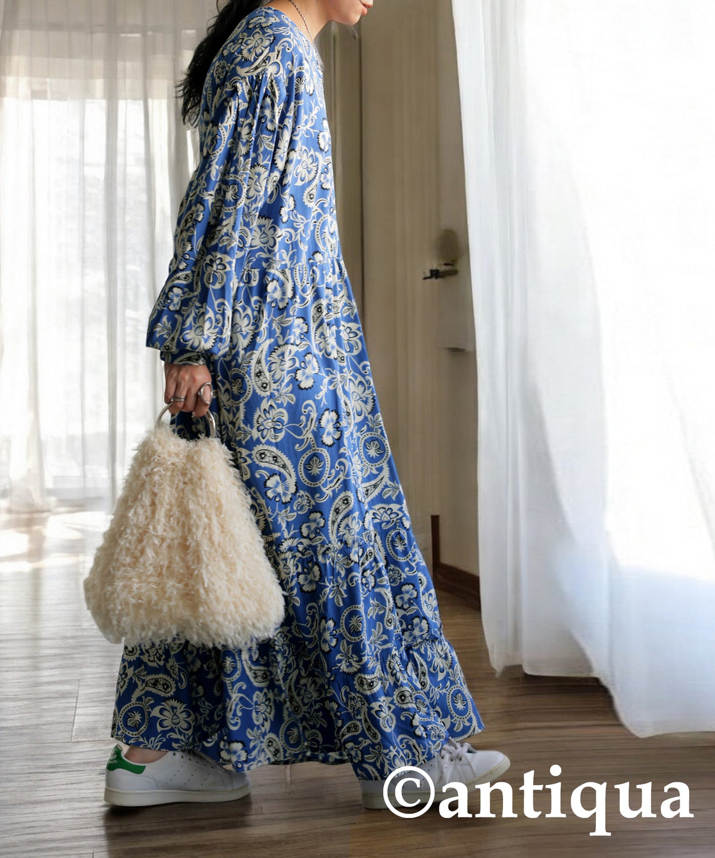 Paisley Floral Pattern Dress Ladies