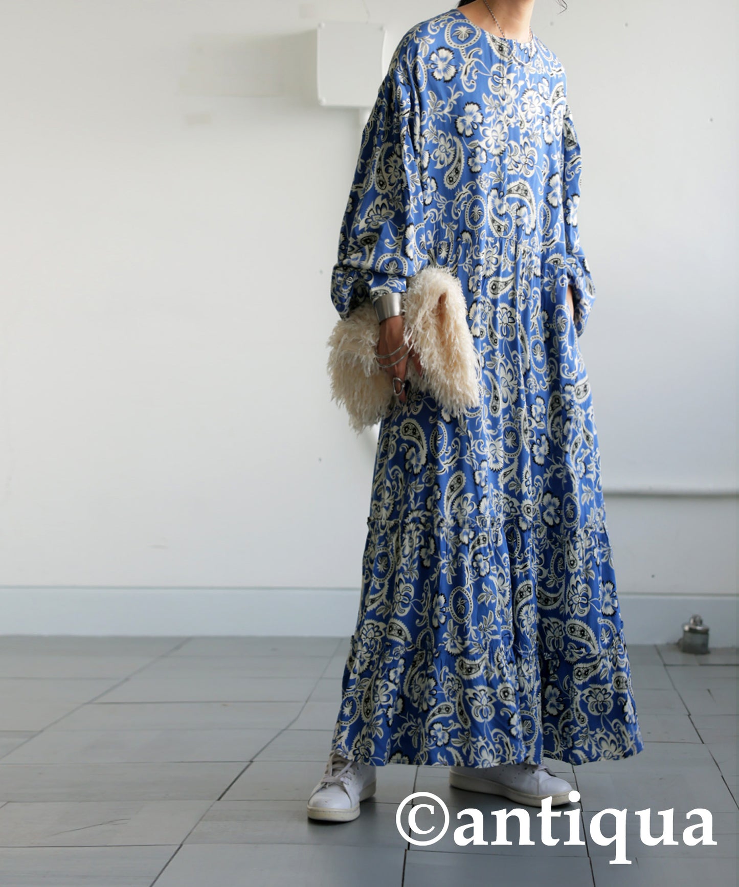 Paisley Floral Pattern Dress Ladies