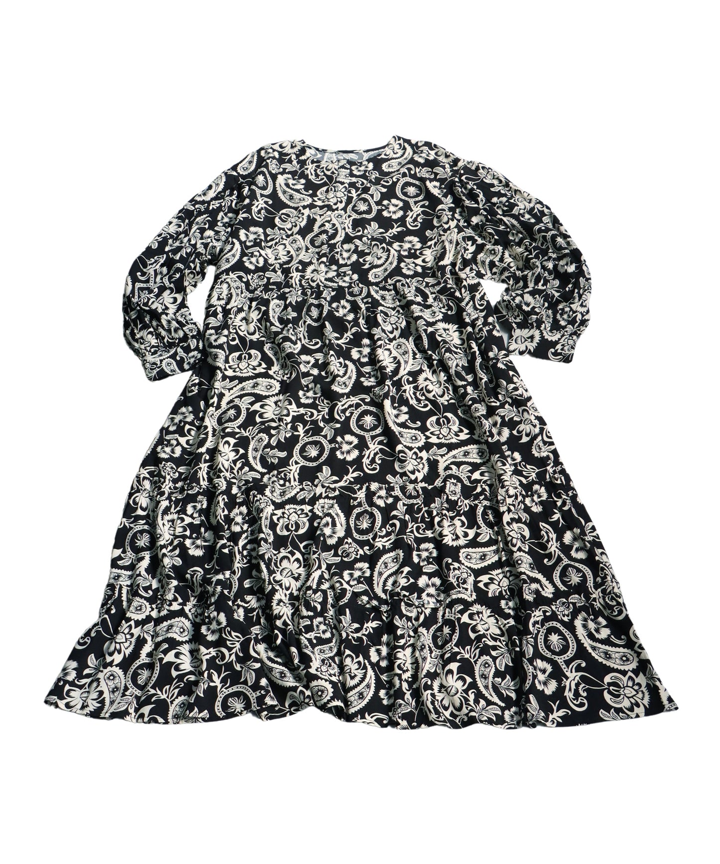 Paisley Floral Pattern Dress Ladies