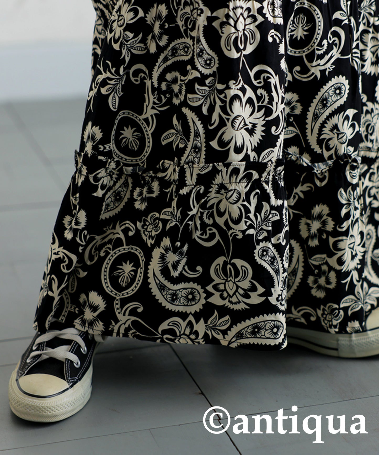 Paisley Floral Pattern Dress Ladies