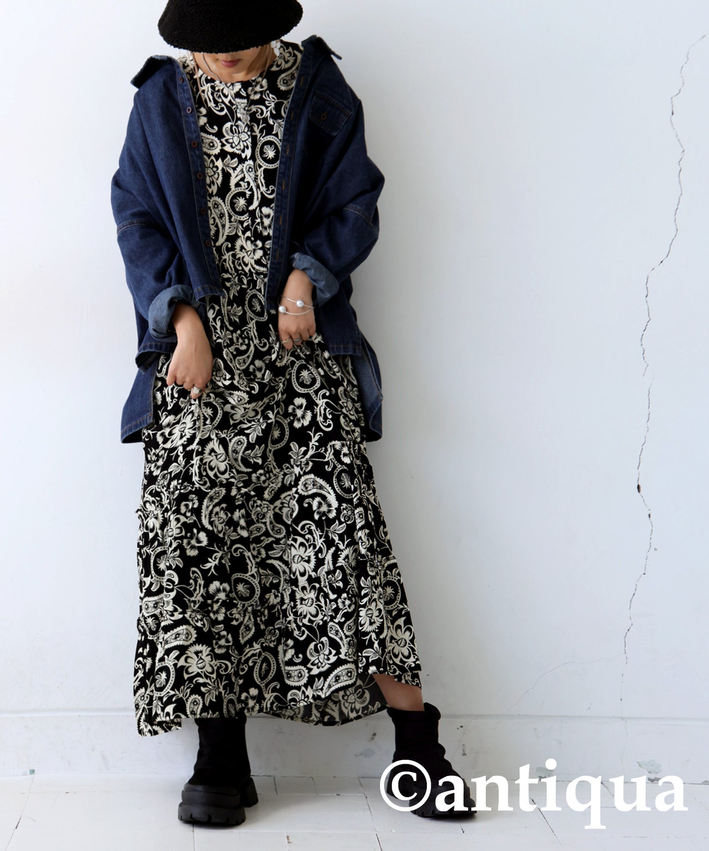 Paisley Floral Pattern Dress Ladies