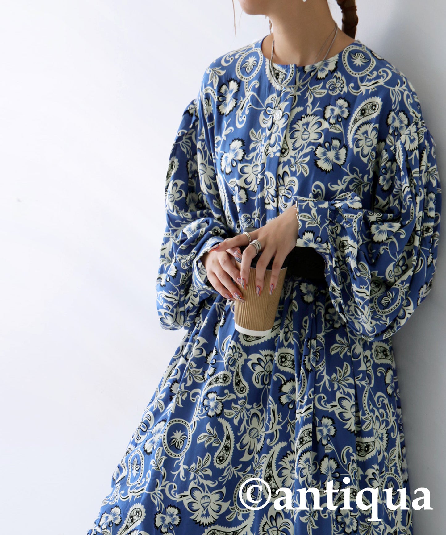 Paisley Floral Pattern Dress Ladies