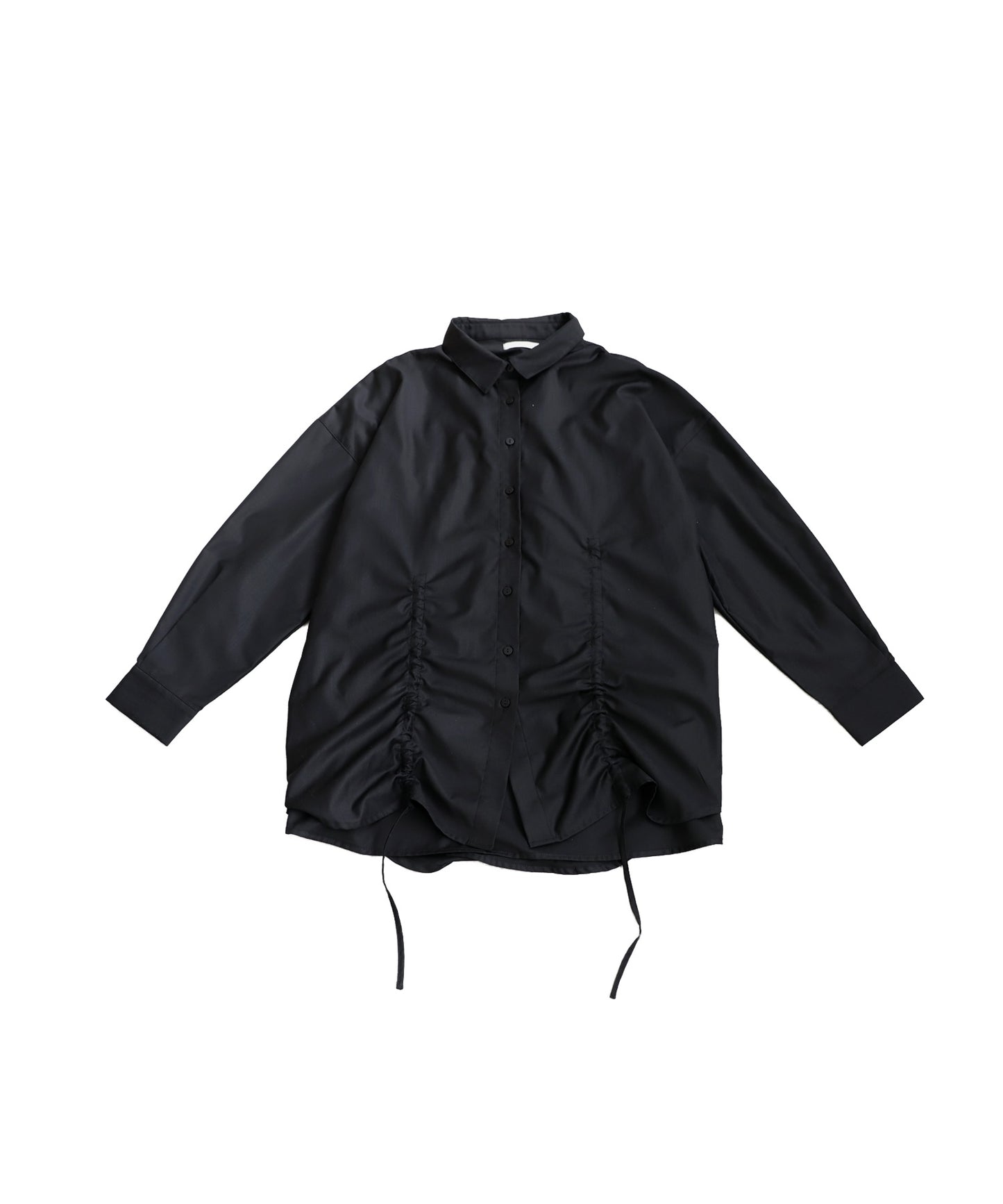 Drawstring Gathered Shirt Ladies