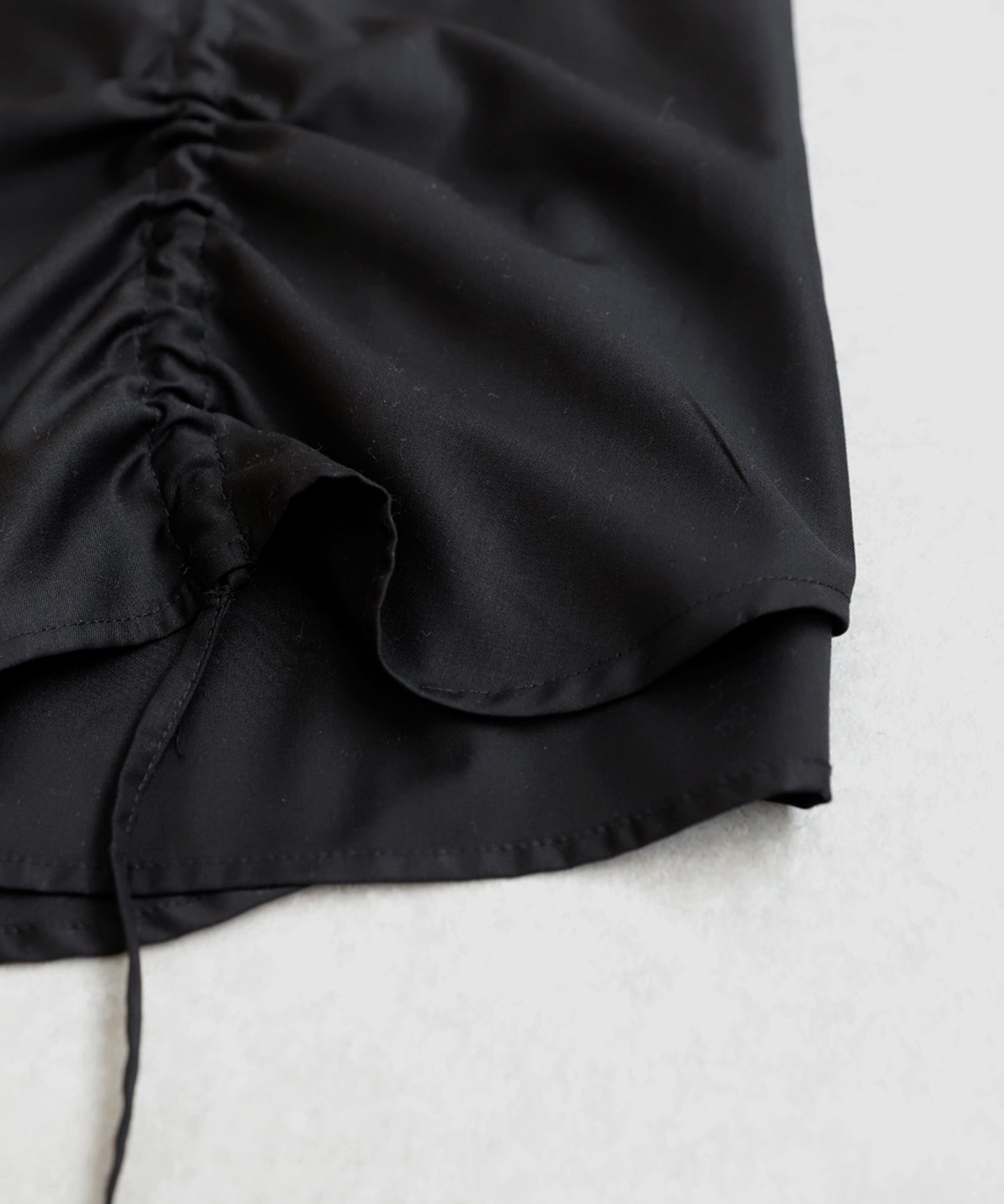 Drawstring Gathered Shirt Ladies