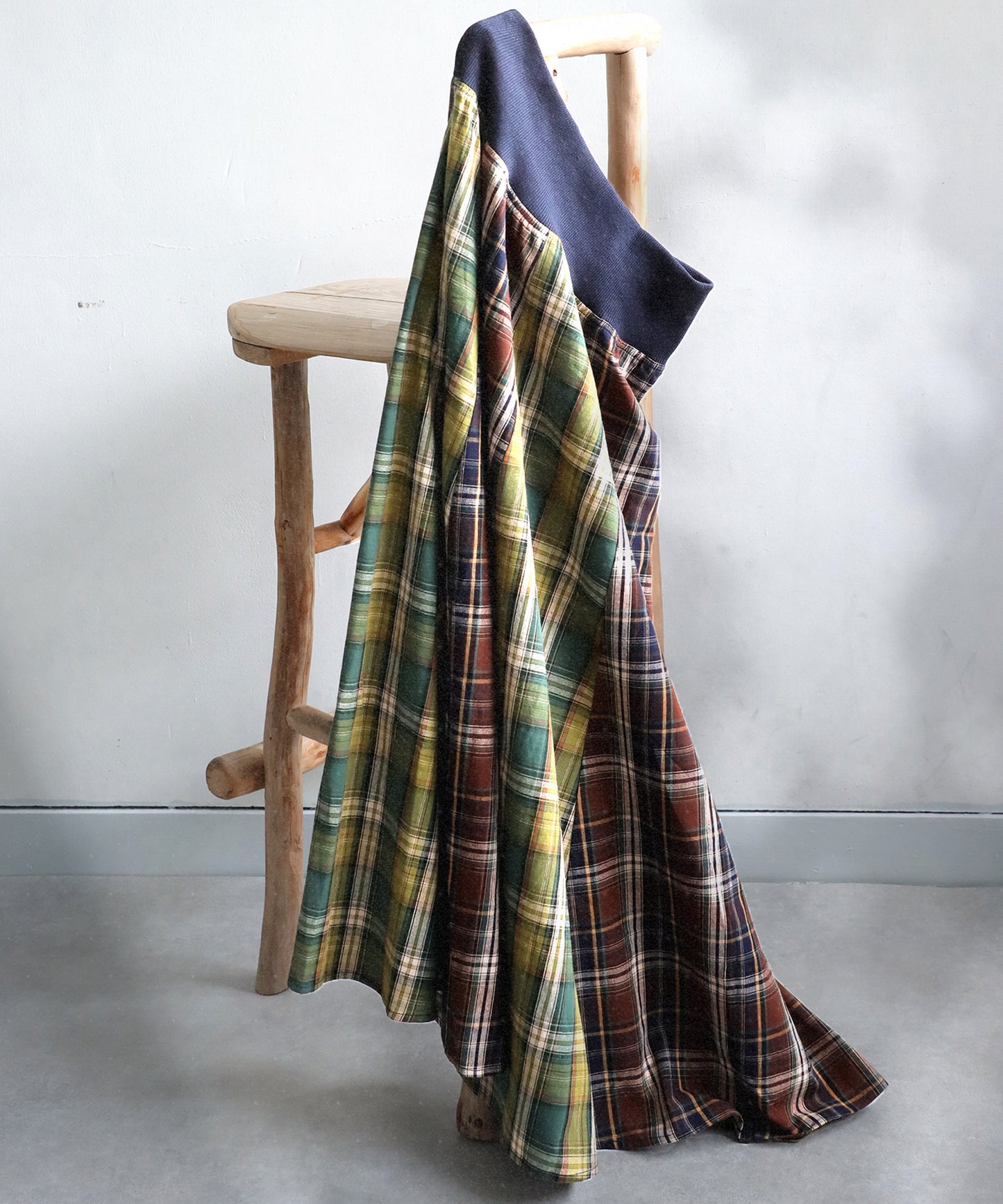 Vintage Plaid Skirt Ladies