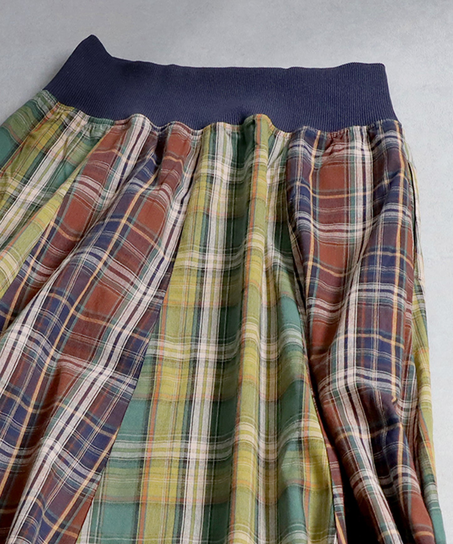 Vintage Plaid Skirt Ladies