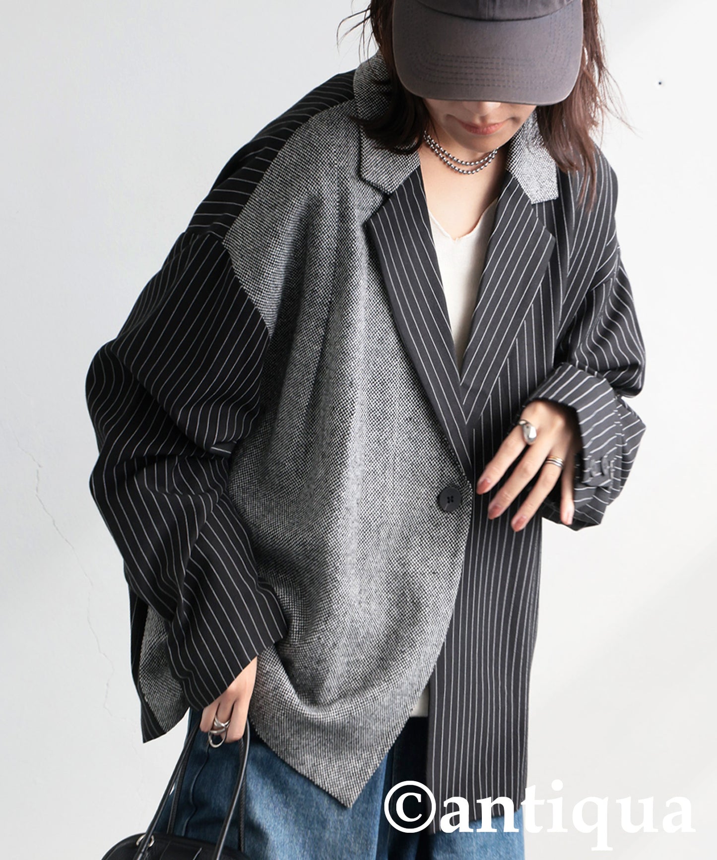 Different Material Docking Jacket Ladies