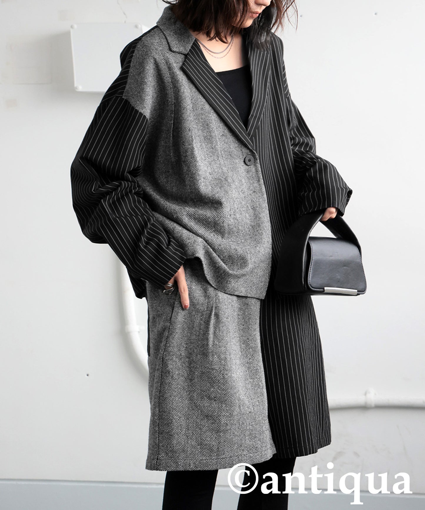 Different Material Docking Jacket Ladies