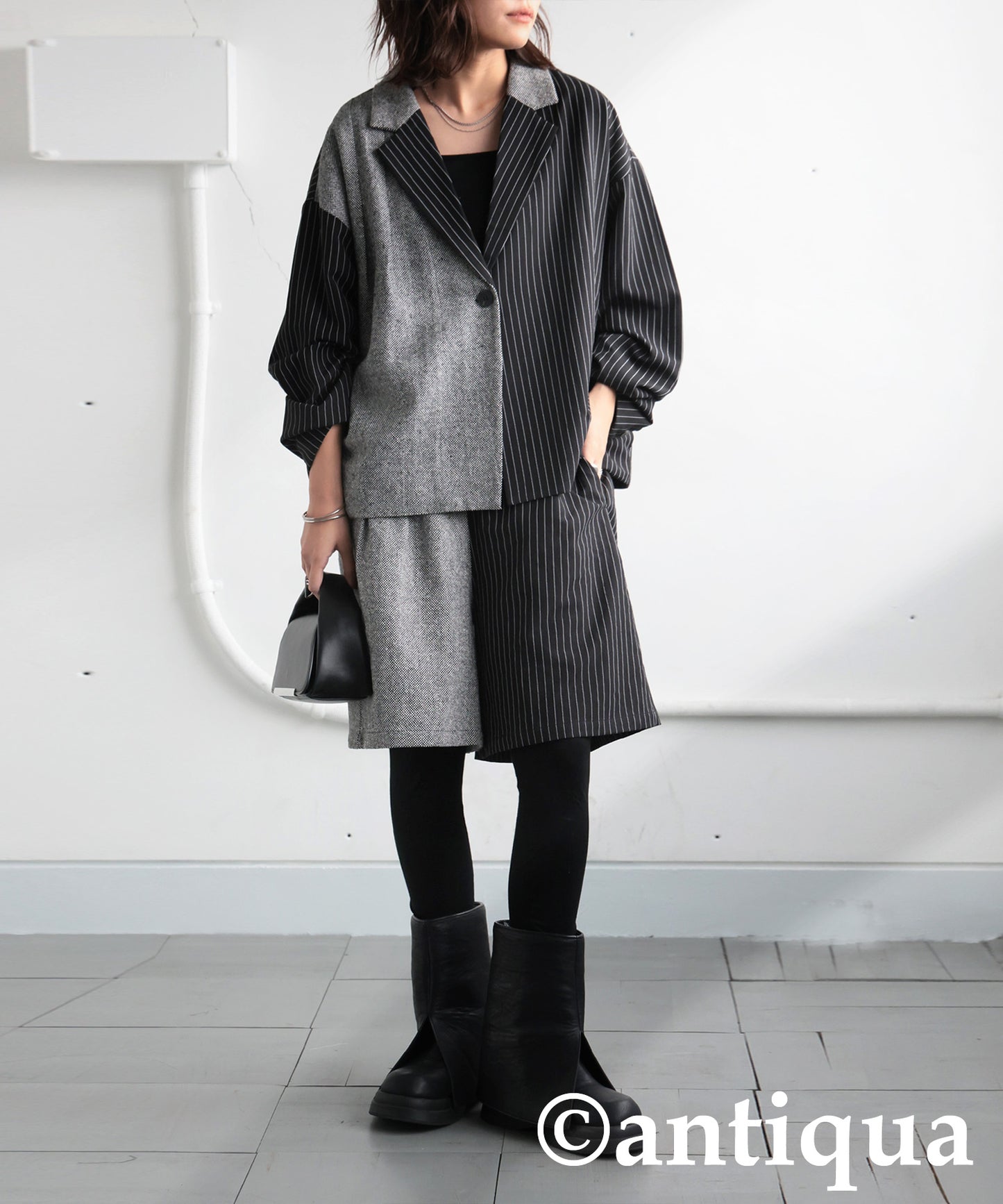 Different Material Docking Jacket Ladies