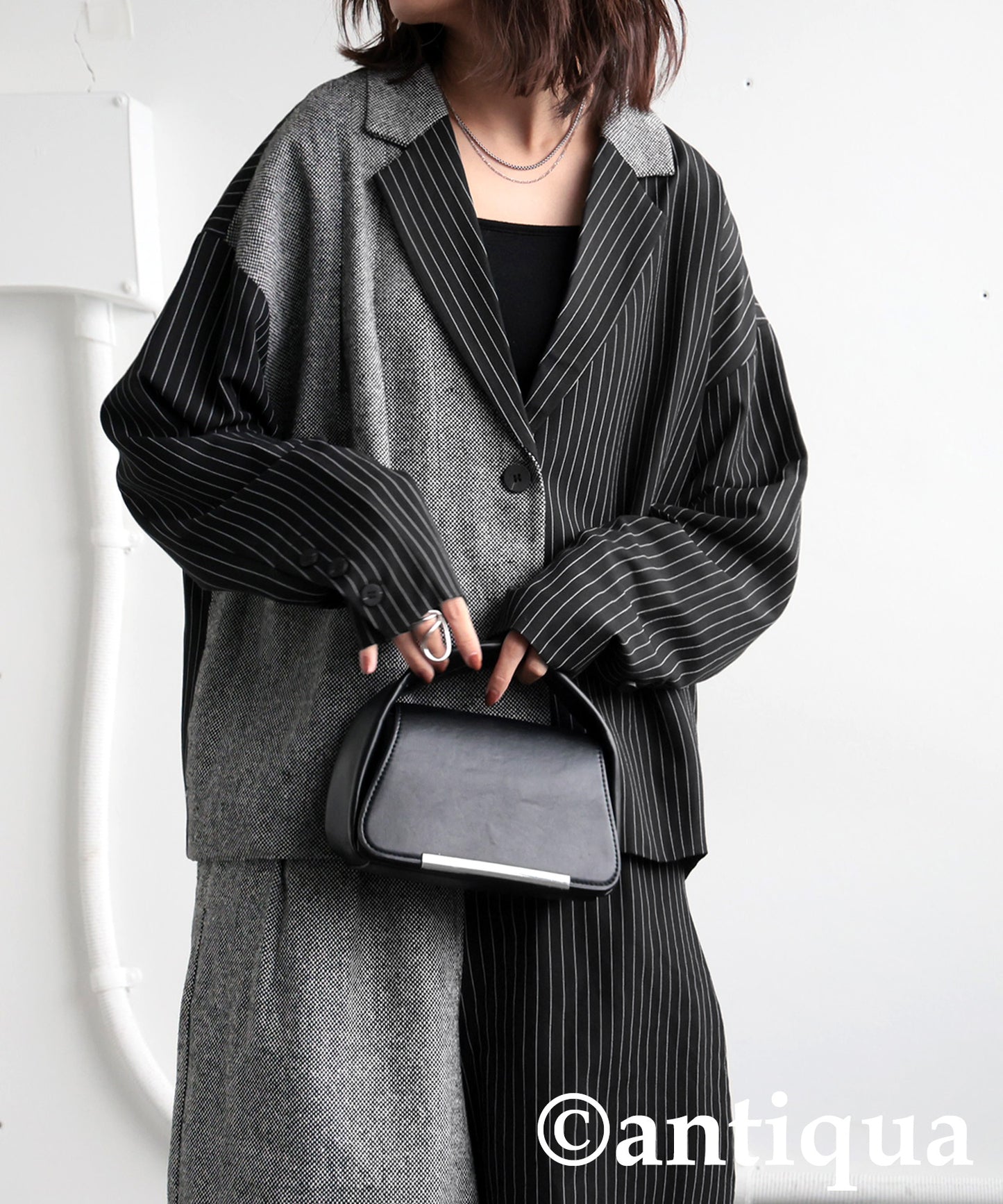 Different Material Docking Jacket Ladies