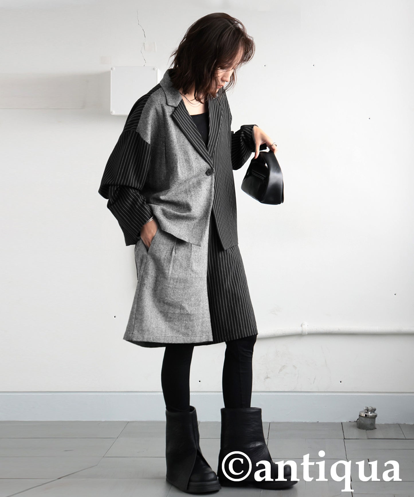 Different Material Docking Jacket Ladies