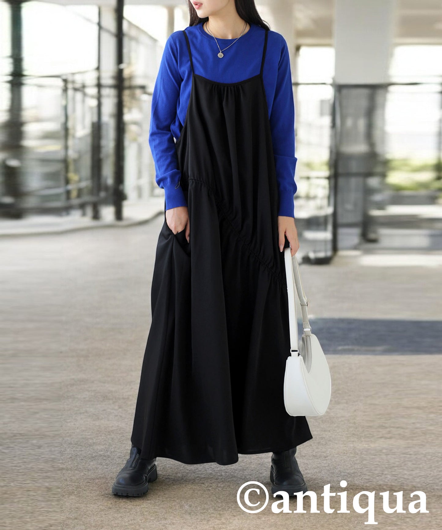 Shirring Drost One Piece Ladies