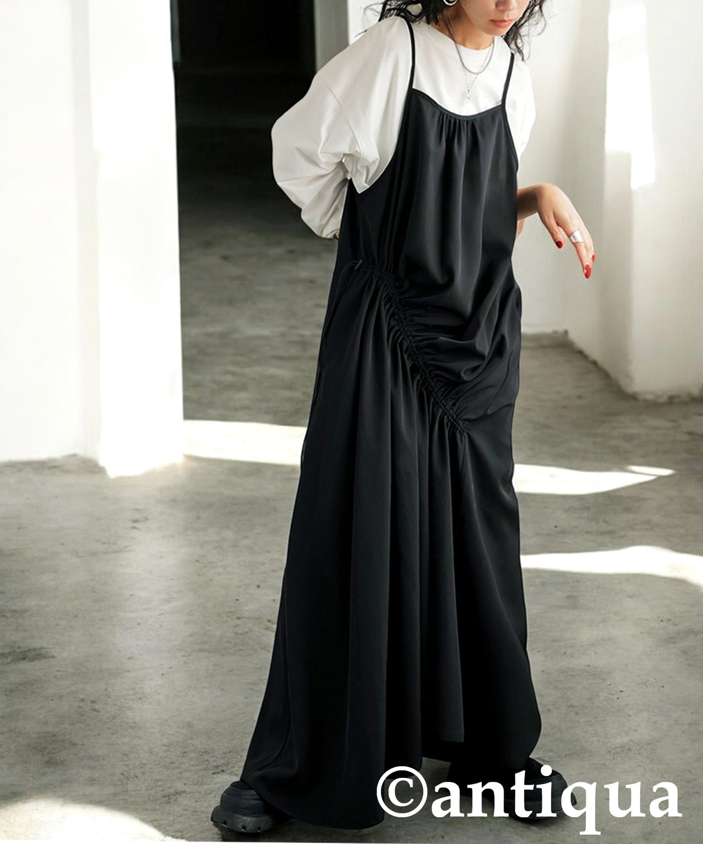 Shirring Drost One Piece Ladies
