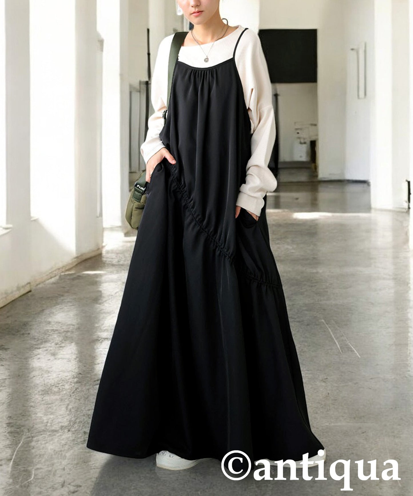 Shirring Drost One Piece Ladies