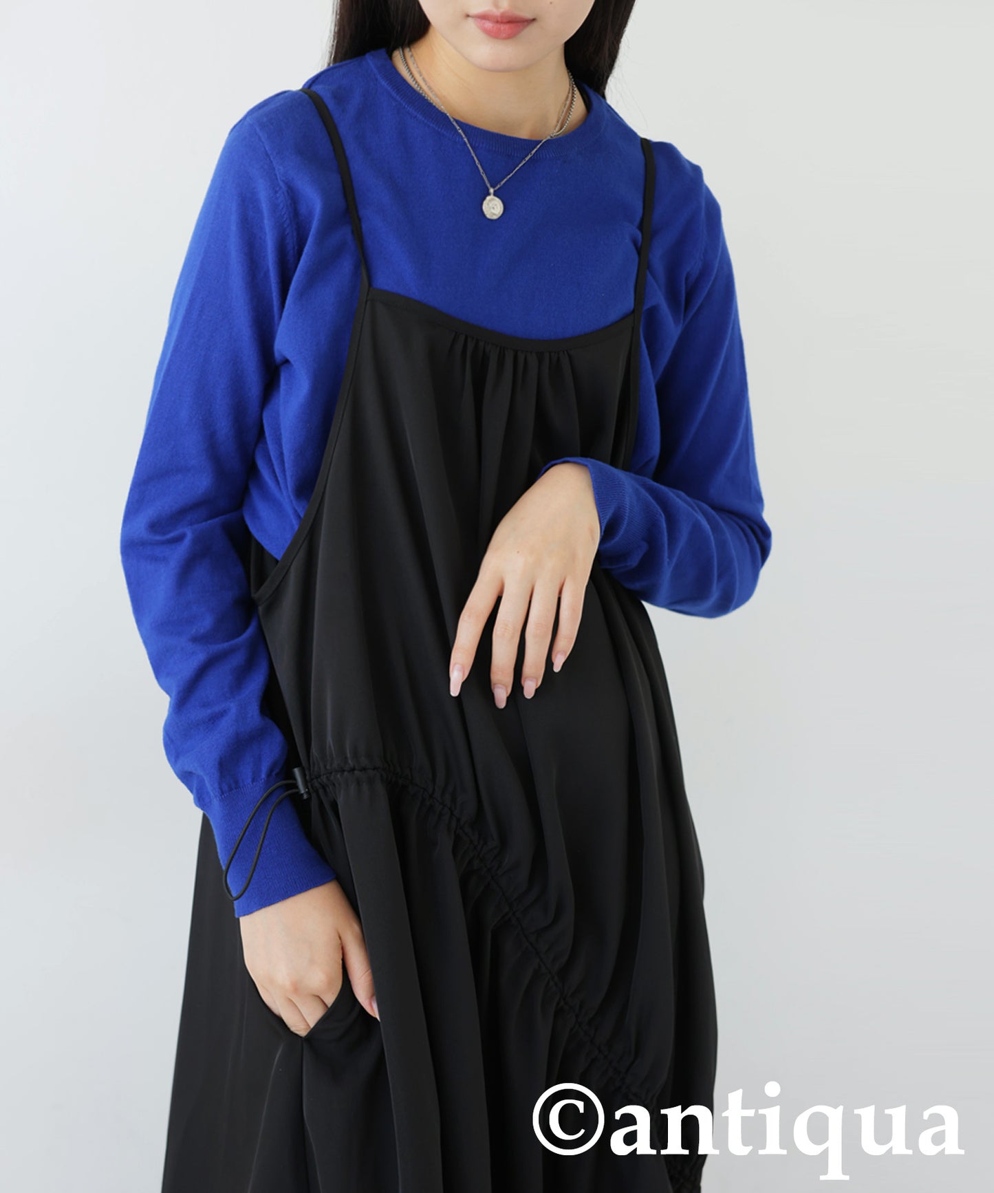 Shirring Drost One Piece Ladies