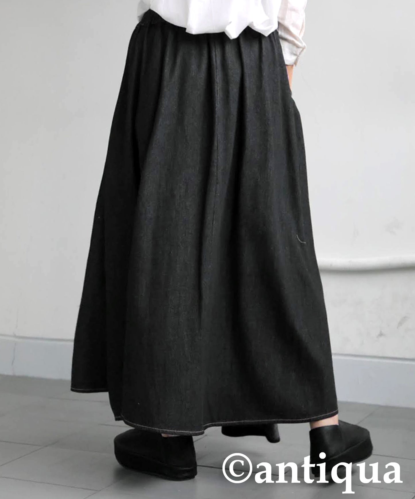 Denim Switching Skirt Ladies