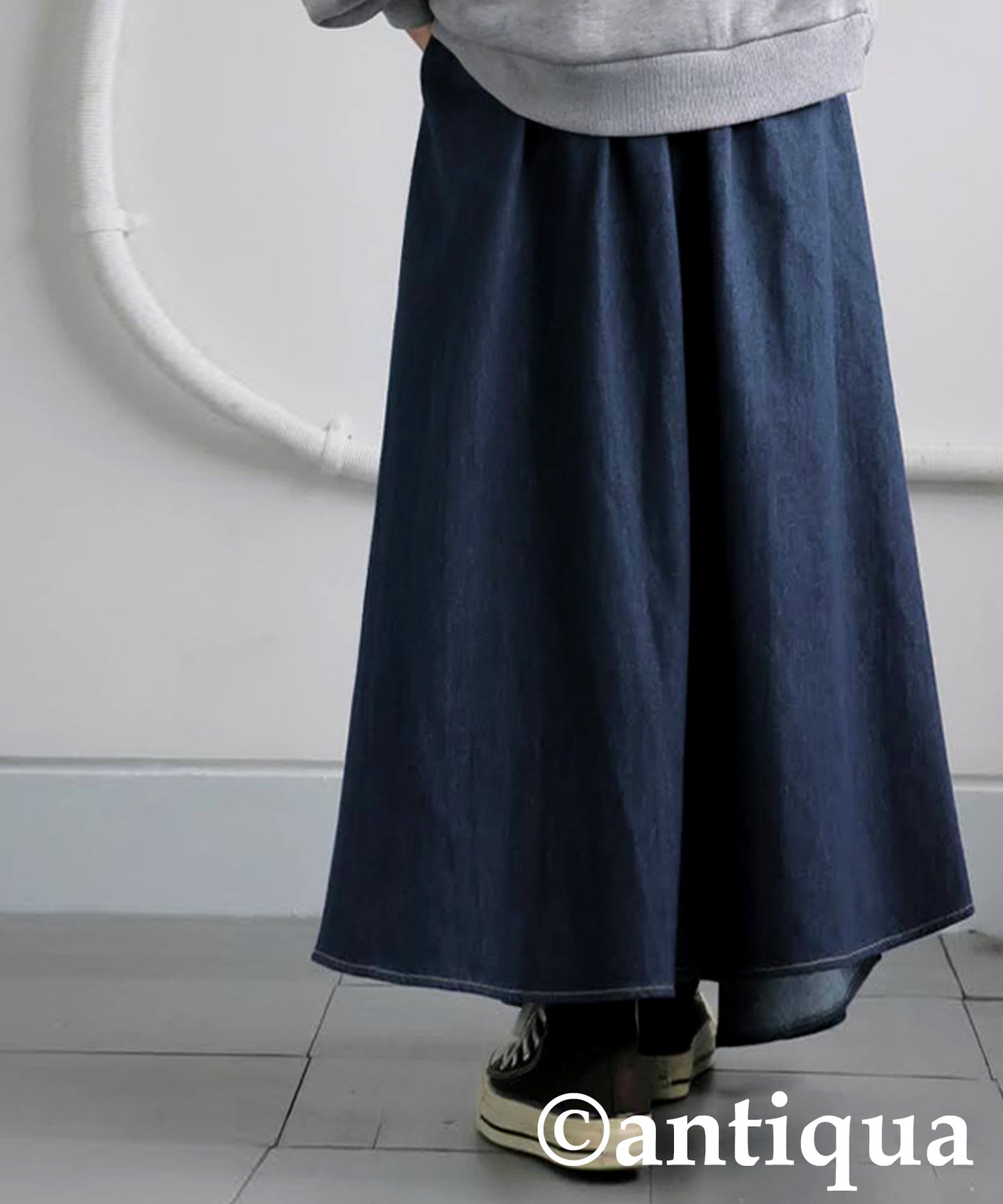 Denim Switching Skirt Ladies