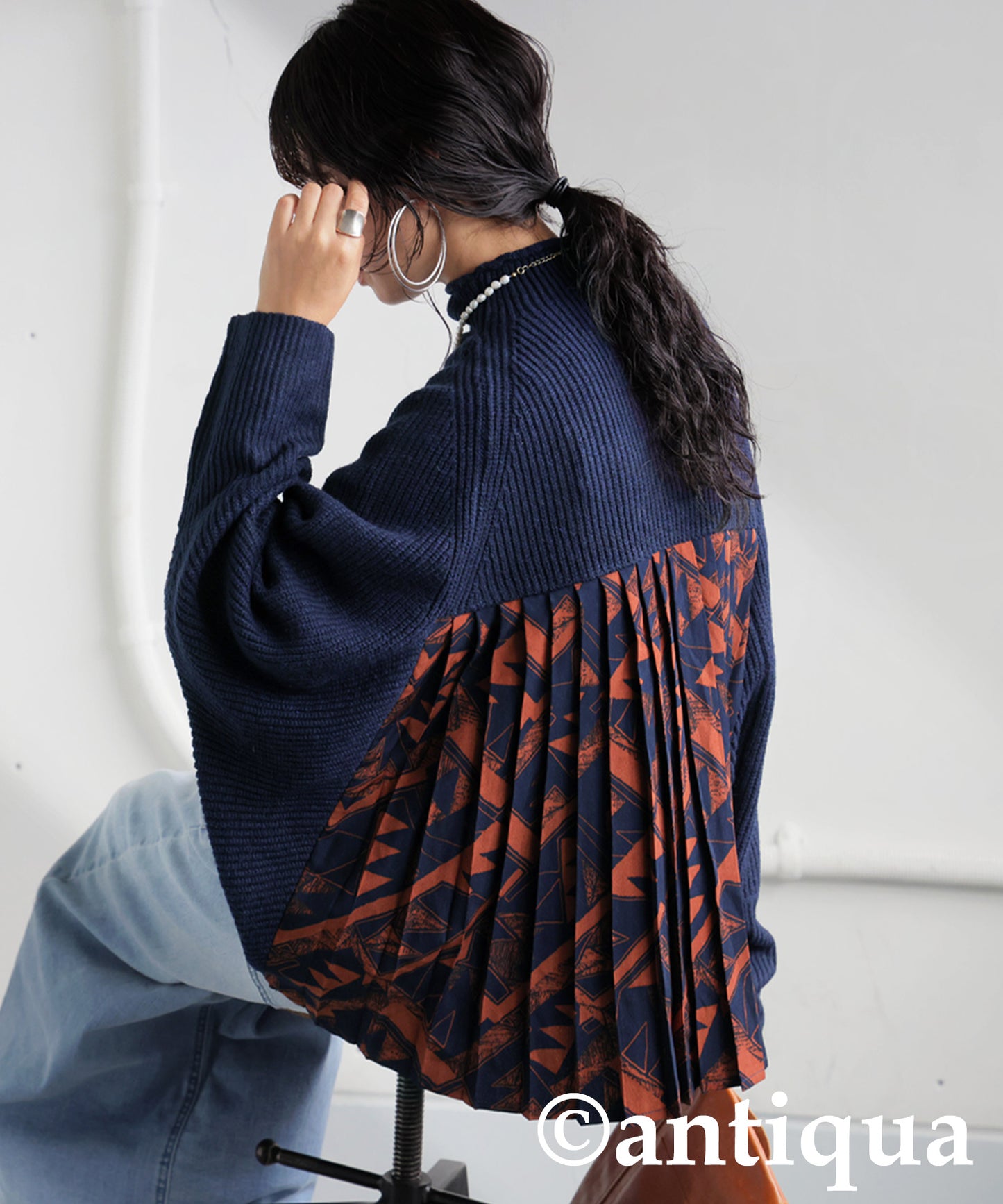 High Neck Knit Ladies